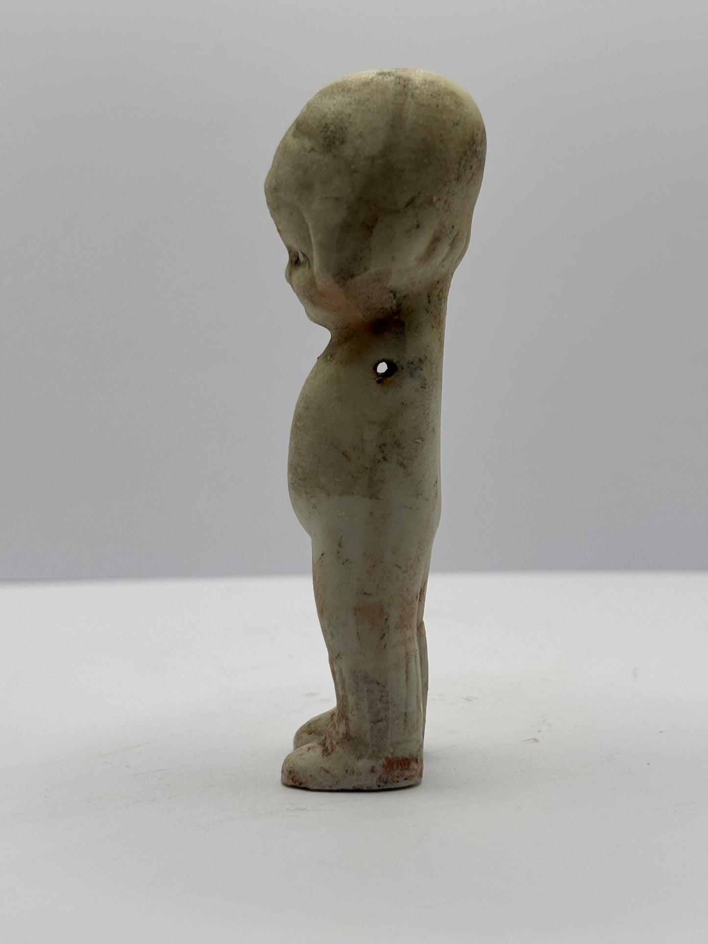 Old Small creepy armless doll, halloween