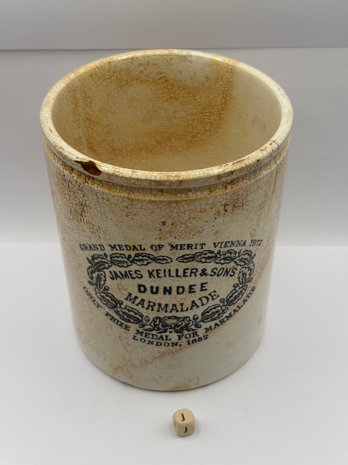 Old rare 3lb James Keiller Dundee marmalade jar