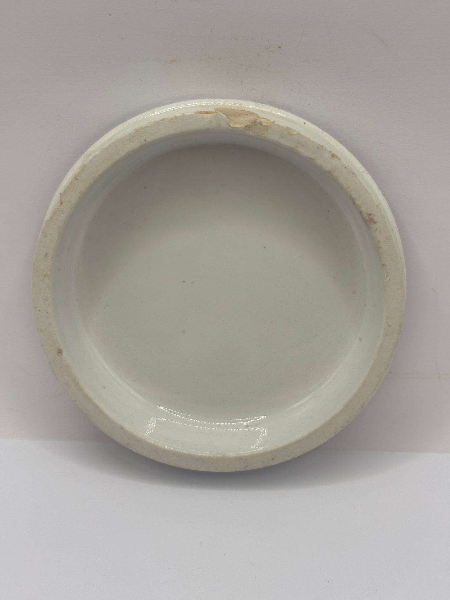 old advertising lid, Almond shaving cream