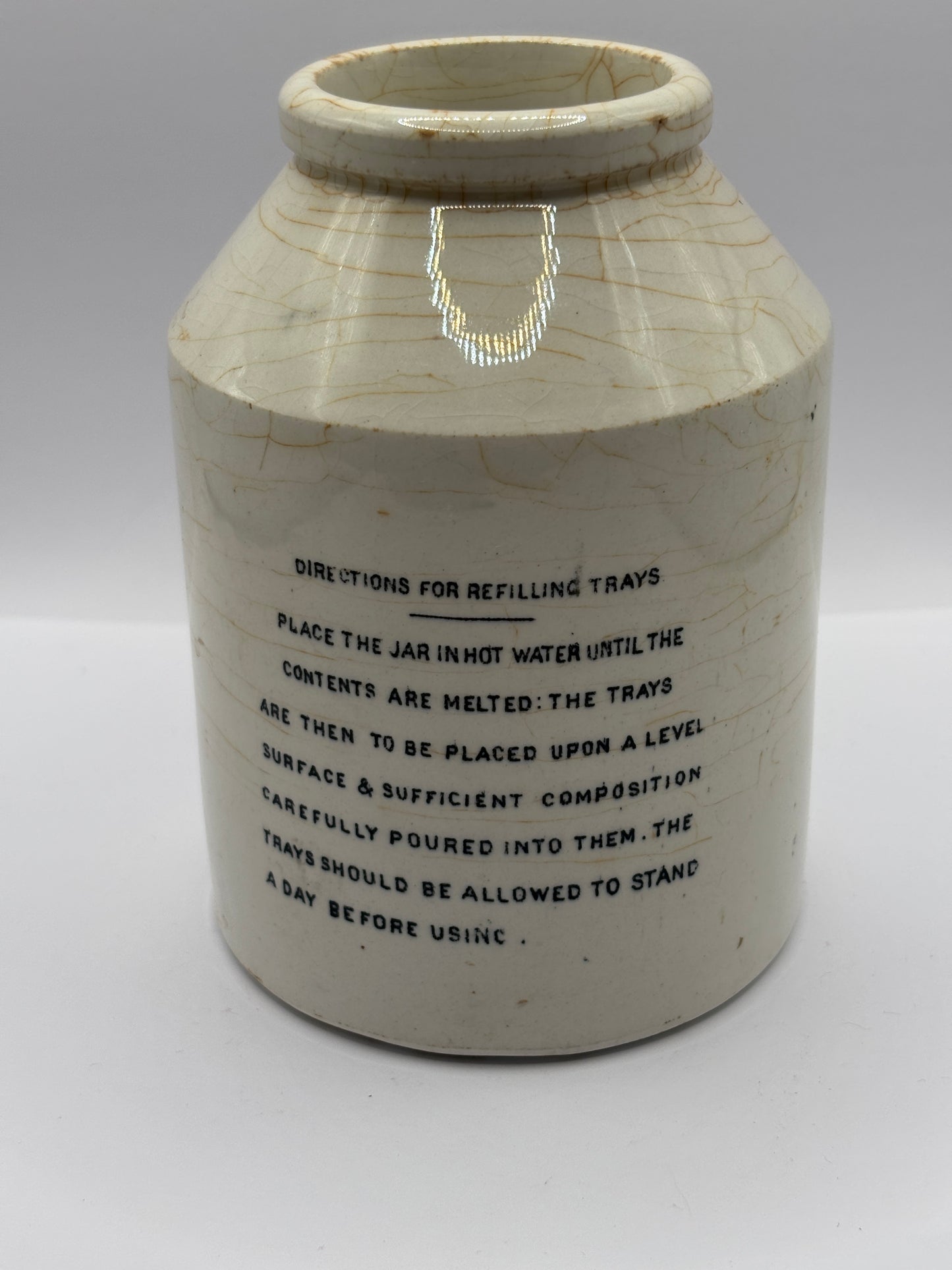 Old advertising jar, composition ink. Hall’s patent simples hektograph
