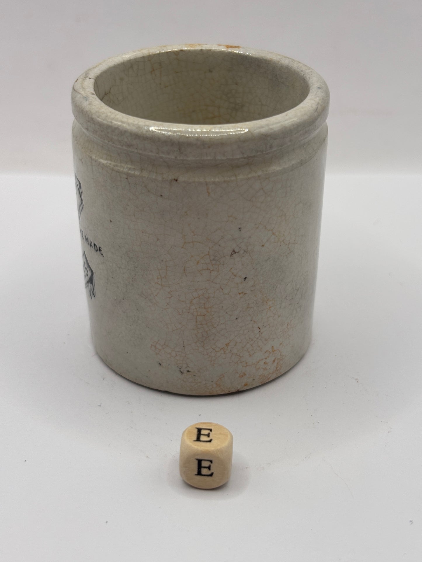 Old sainsburys advertising pot, home made potted meats (e)