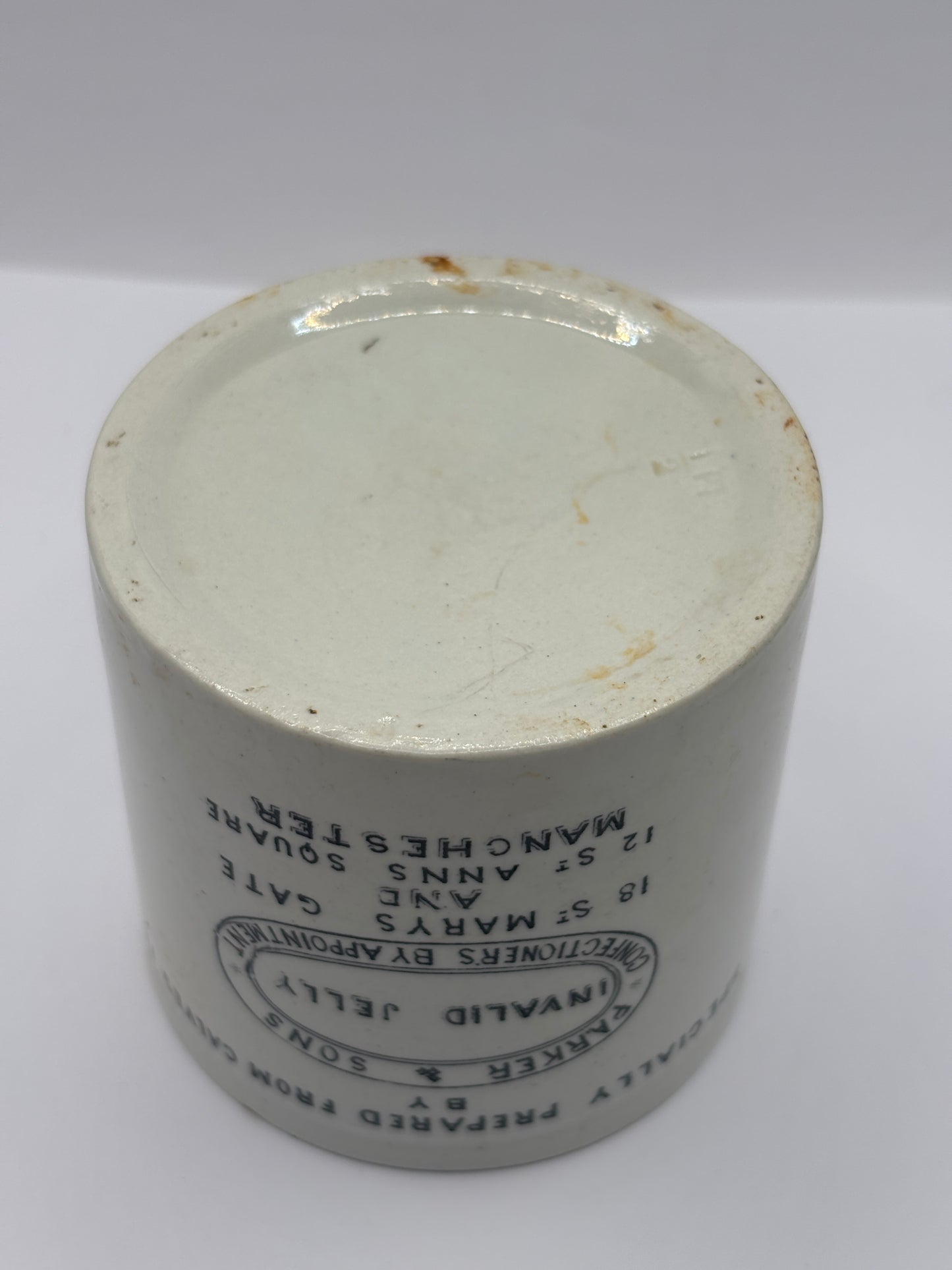 Old advertising jar, Parler & Sons Invalid Jelly