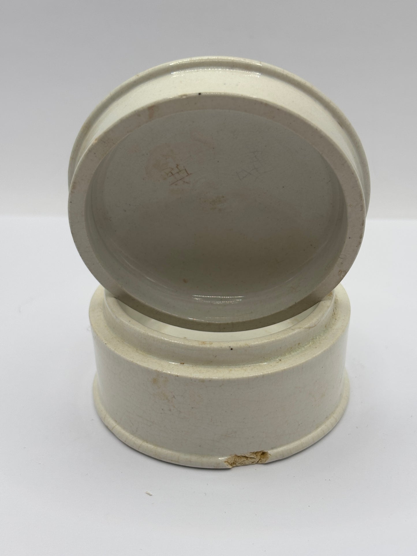 Old advertising lid and base, White Rose Tooth Paste