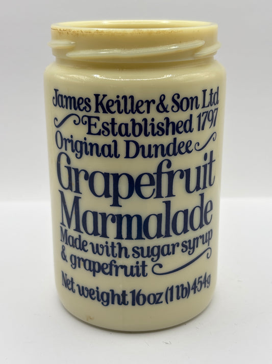 Vintage James Keiller grapefruit marmalade jar