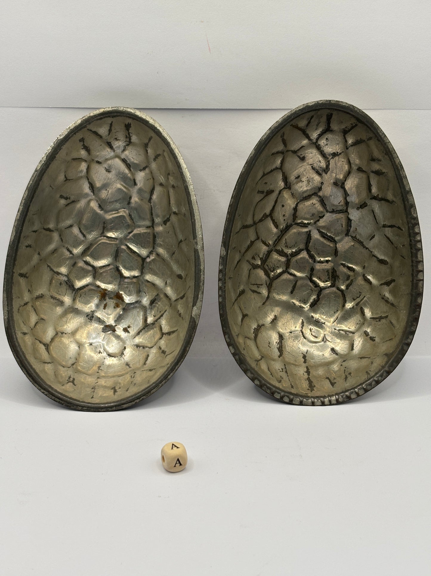Vintage chocolate egg mold, easter egg mold (A) large 15cms