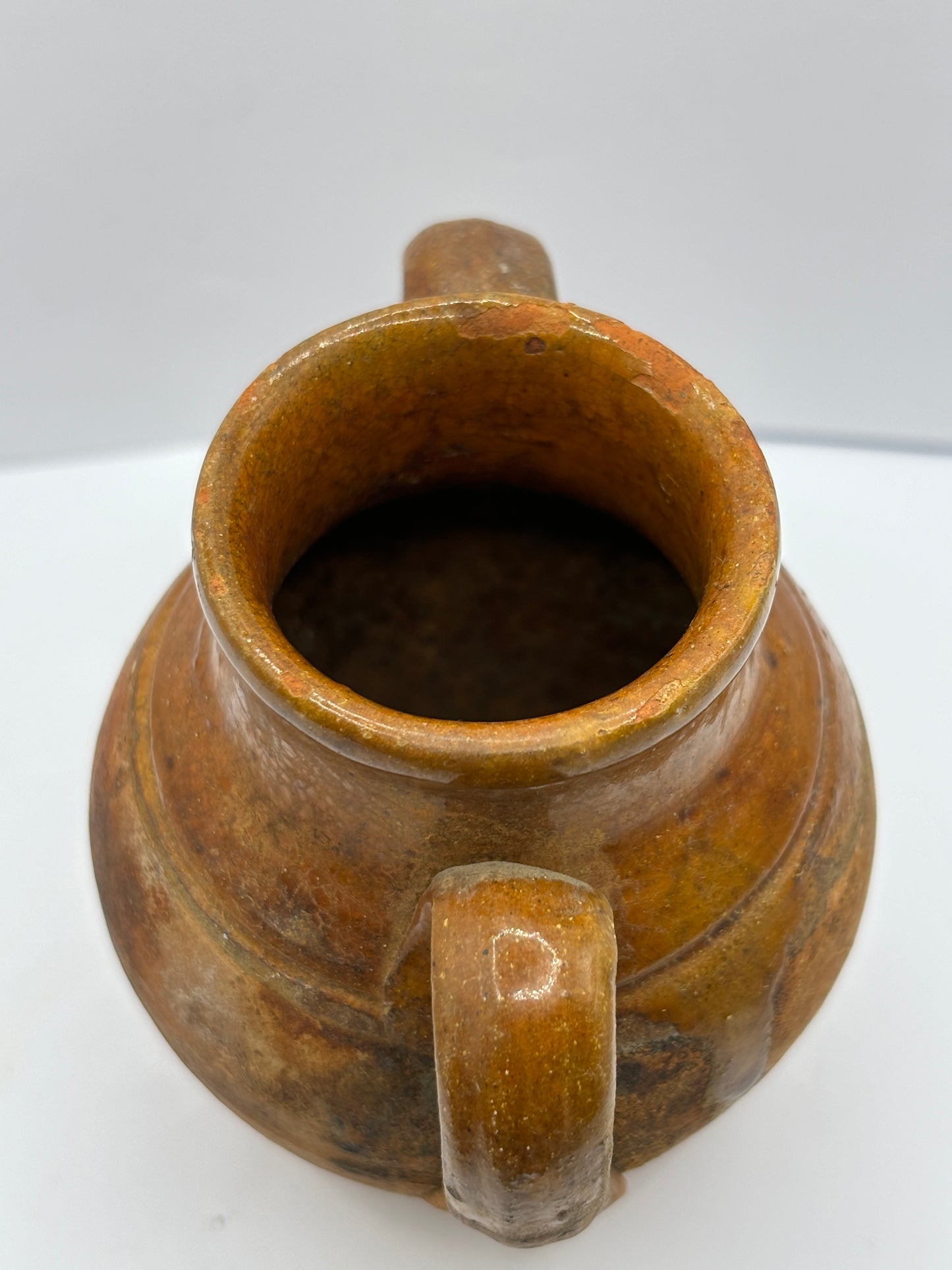 Old small double handled stoneware jug