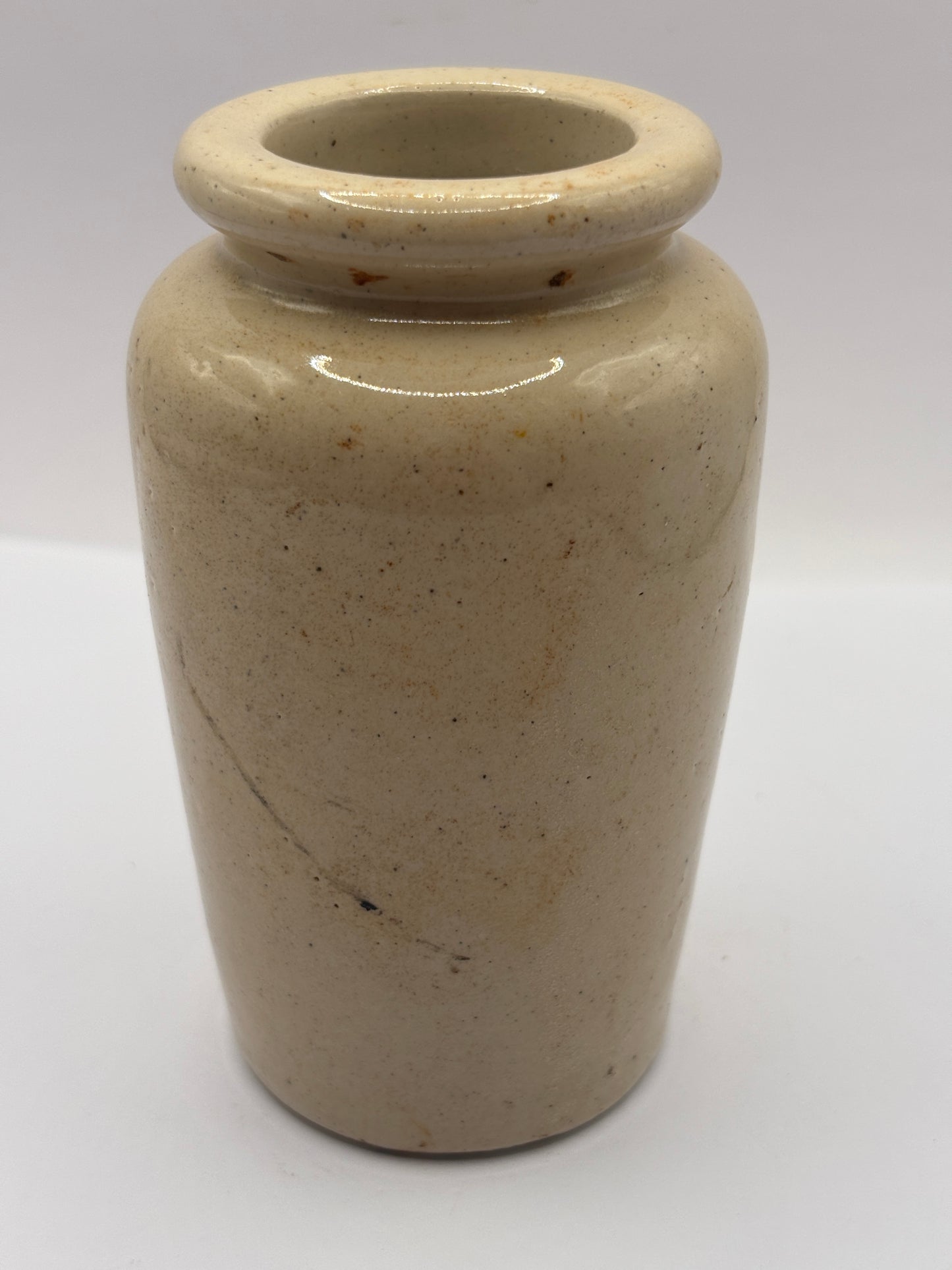 Old advertising cream pot, Dunragit preserved cream