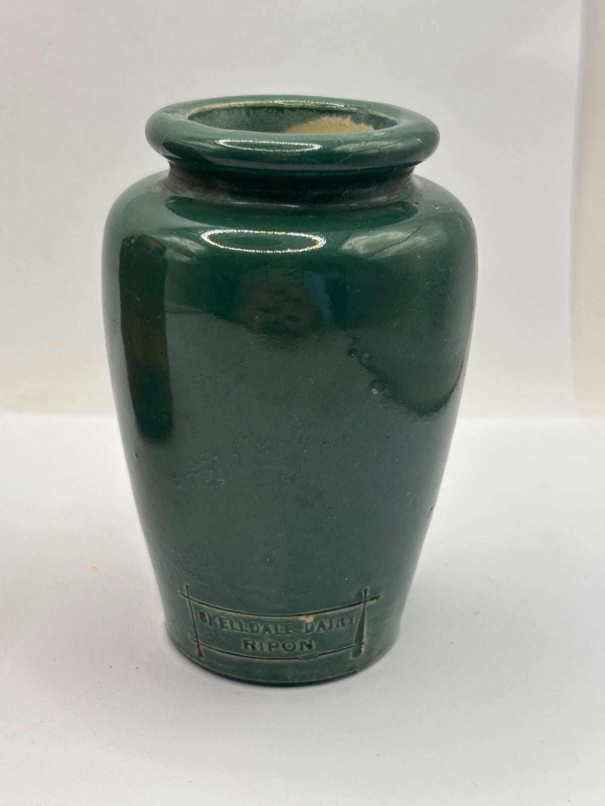 Old advertising cream pot, Skelldale dairy Ripon