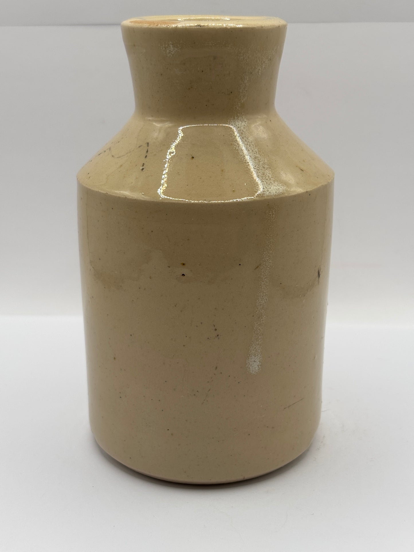 Old plain stoneware jar
