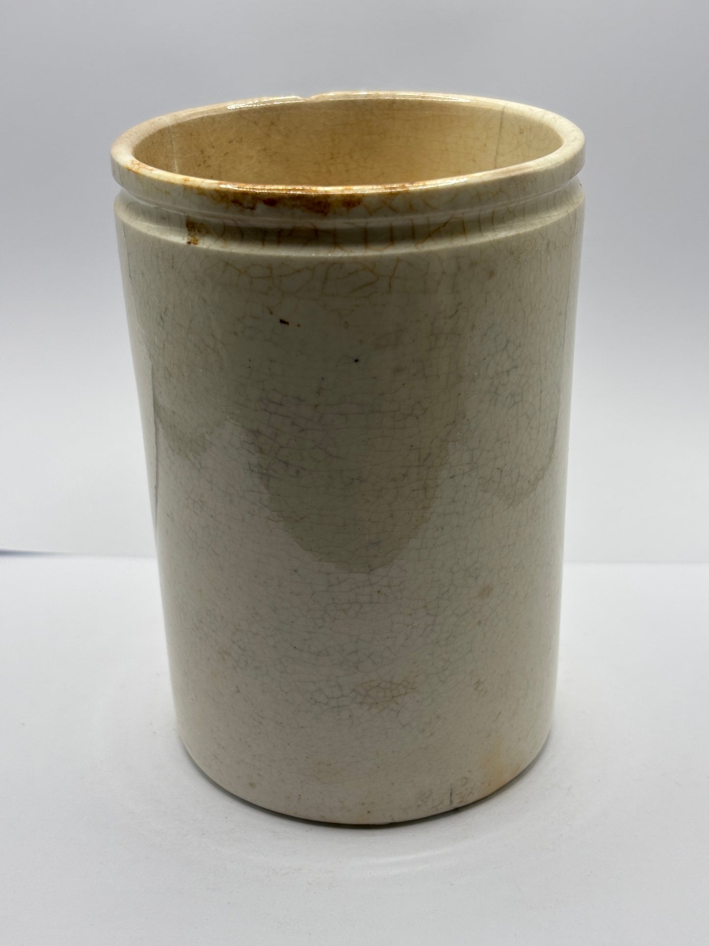 Old 1lb James Keiller Dundee marmalade jar. Damaged