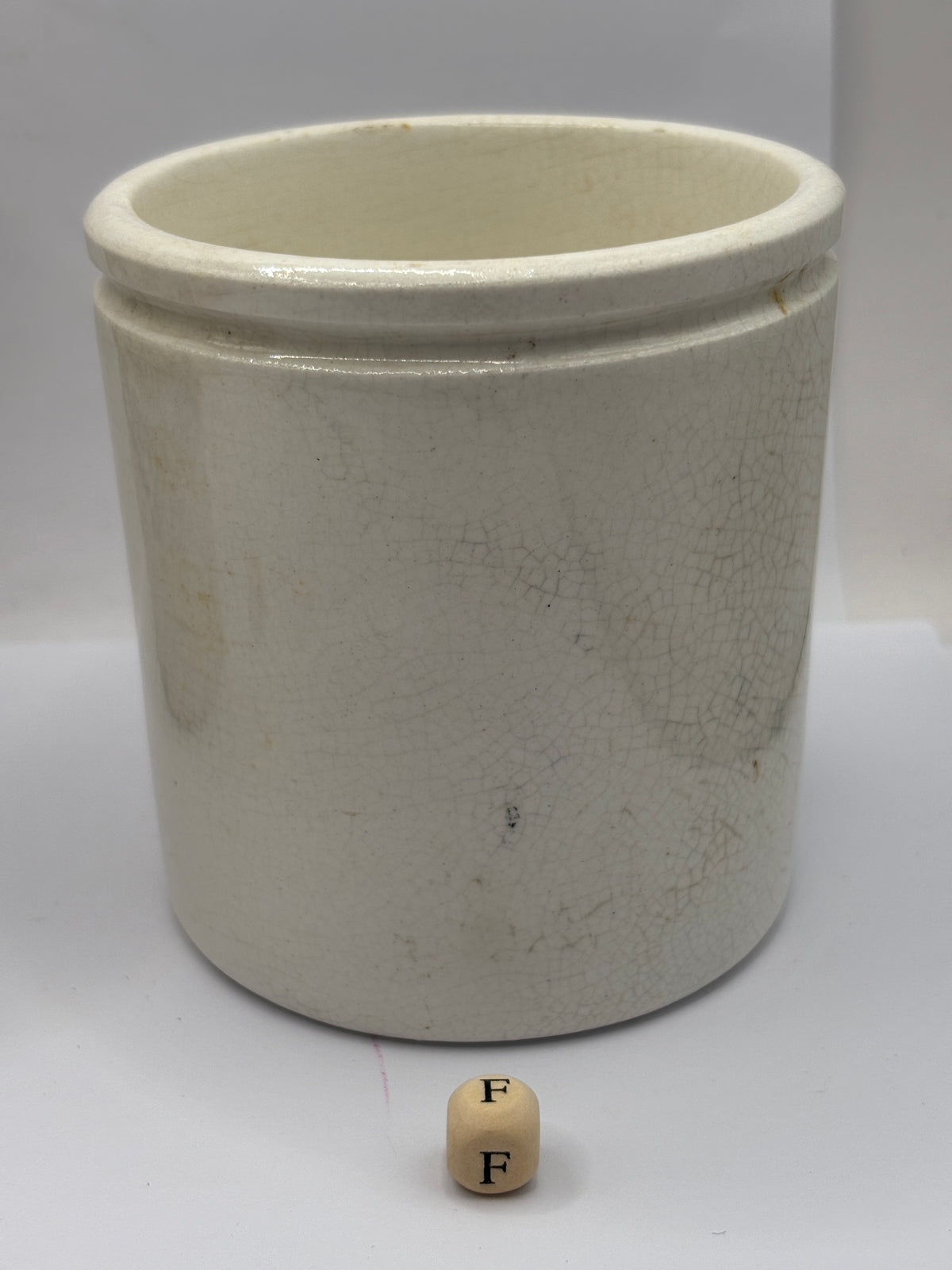 Old 1lb stoneware marmalade pot, James Keiller Dundee marmalade (F)