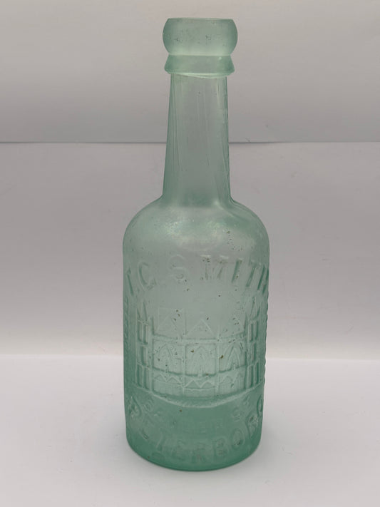 Old crusty advertising beer bottle, T.G Smith, Peterboro