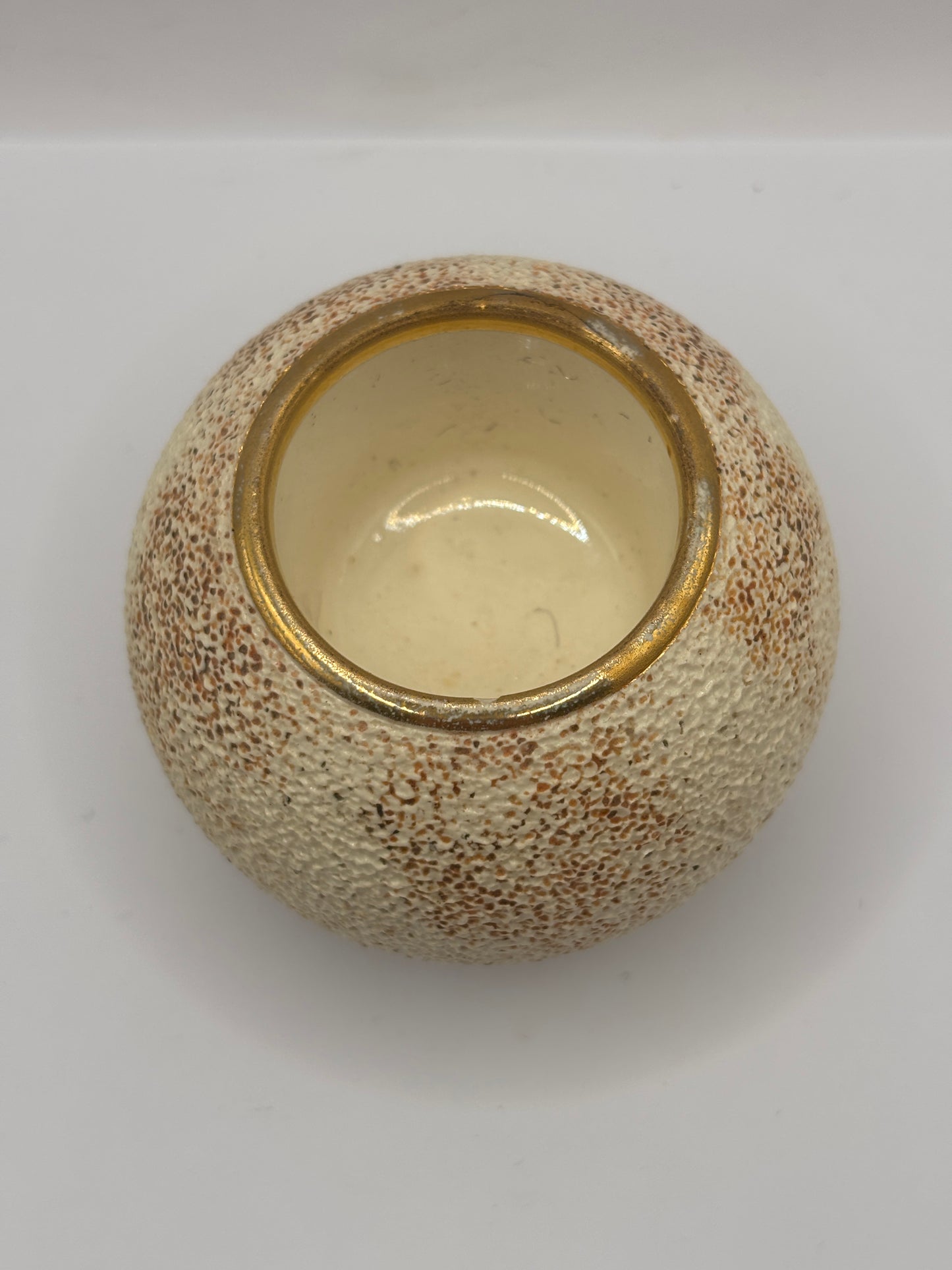 Old white stoneware match striker