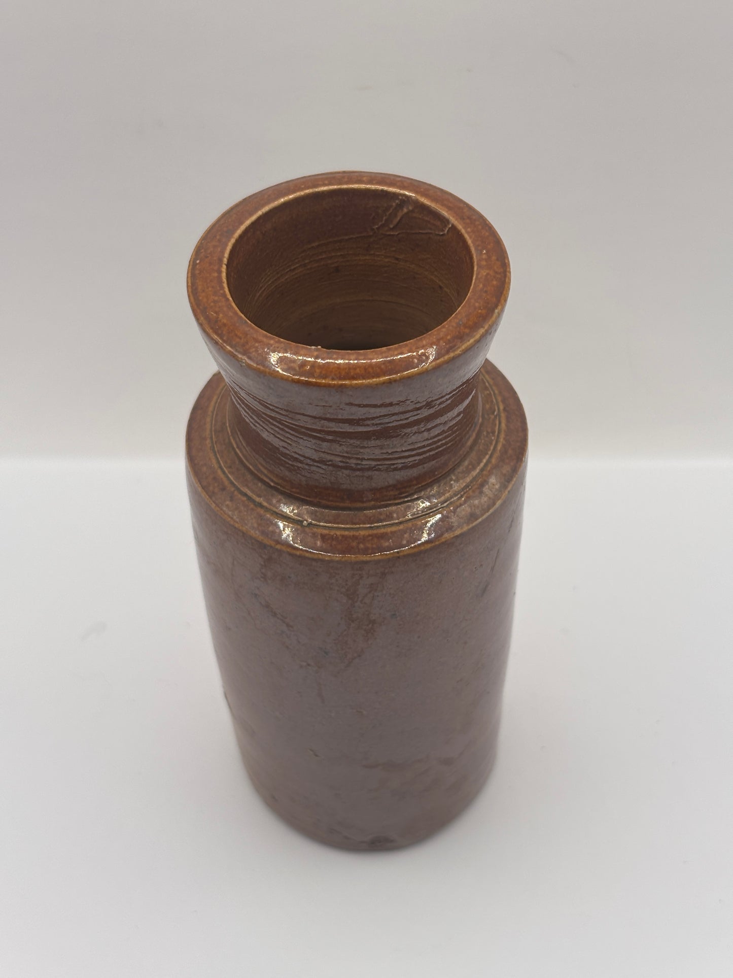 Old stoneware blacking pot