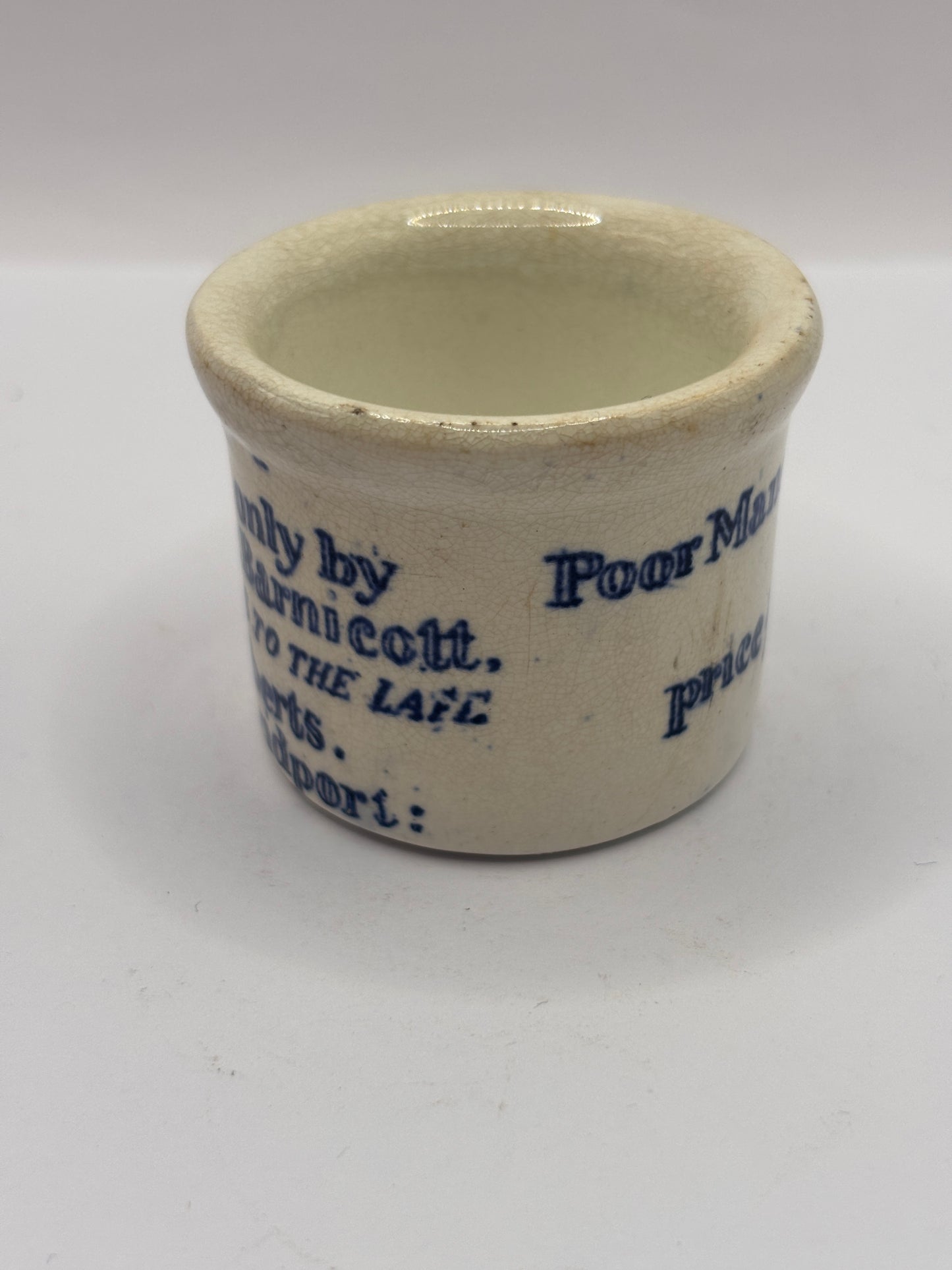 Old advertising ointment pot, Dr Roberts poor mans friend
