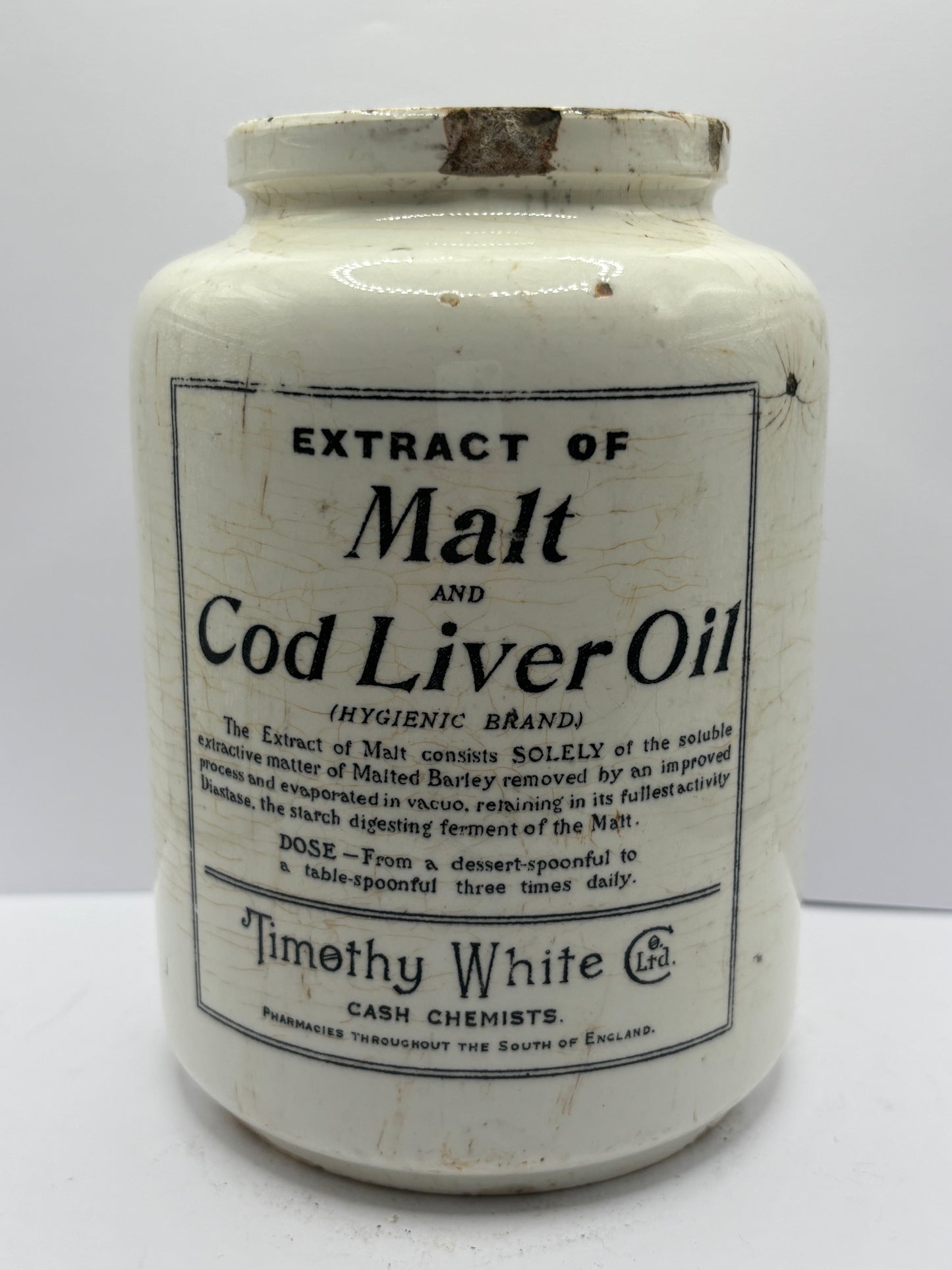 Extract of malt & cod liver oil jar