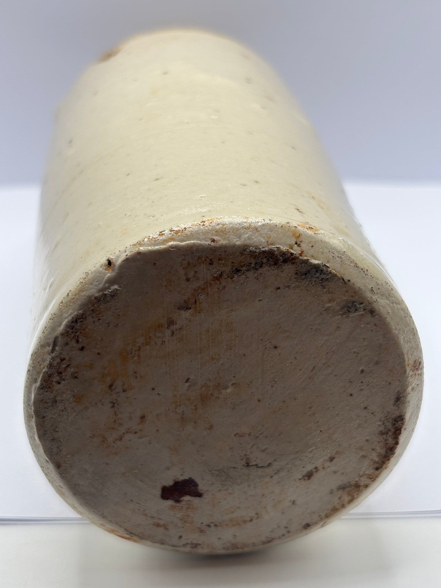 Old plain stoneware ginger beer bottle