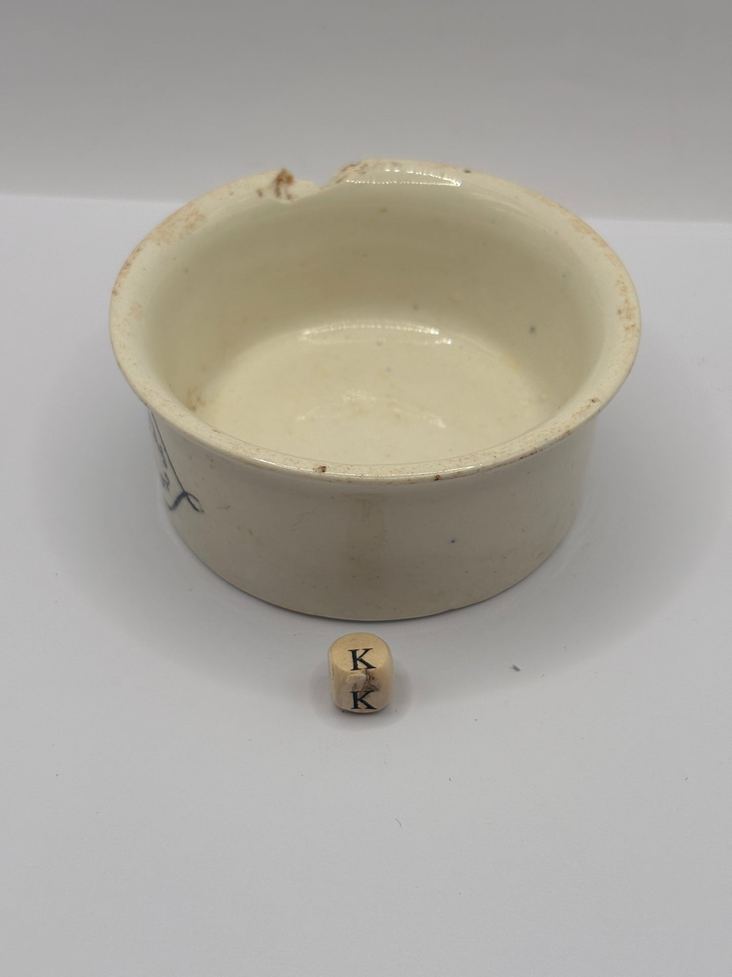 Old advertising meat paste pot, Springfield (k)