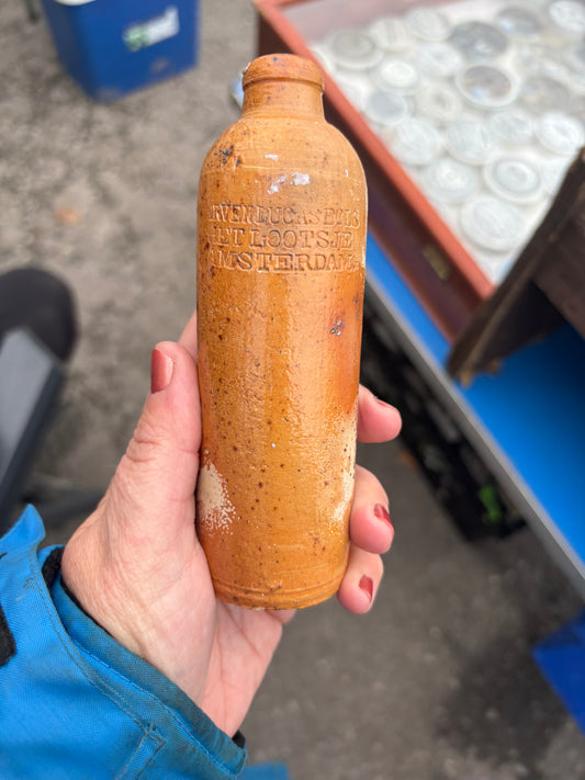 Old mini stoneware apollinaris bottle 10.5cms