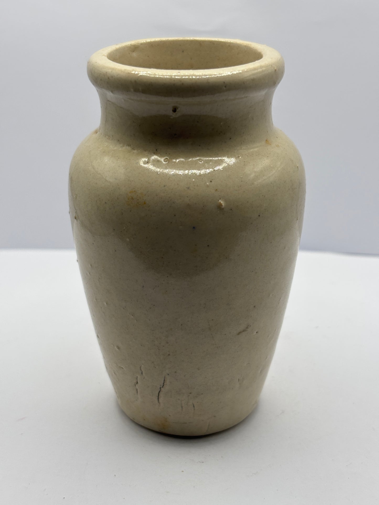 Old blue print advertising stoneware cream pot, Carricks cumberland dairy co, Pure thick cream