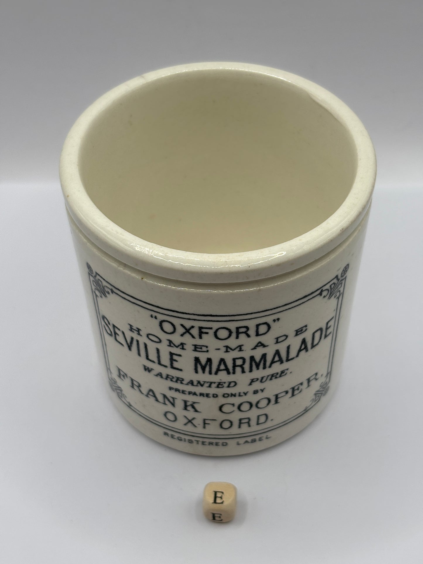 Old 1lb Frank Cooper marmalade Jar (E)