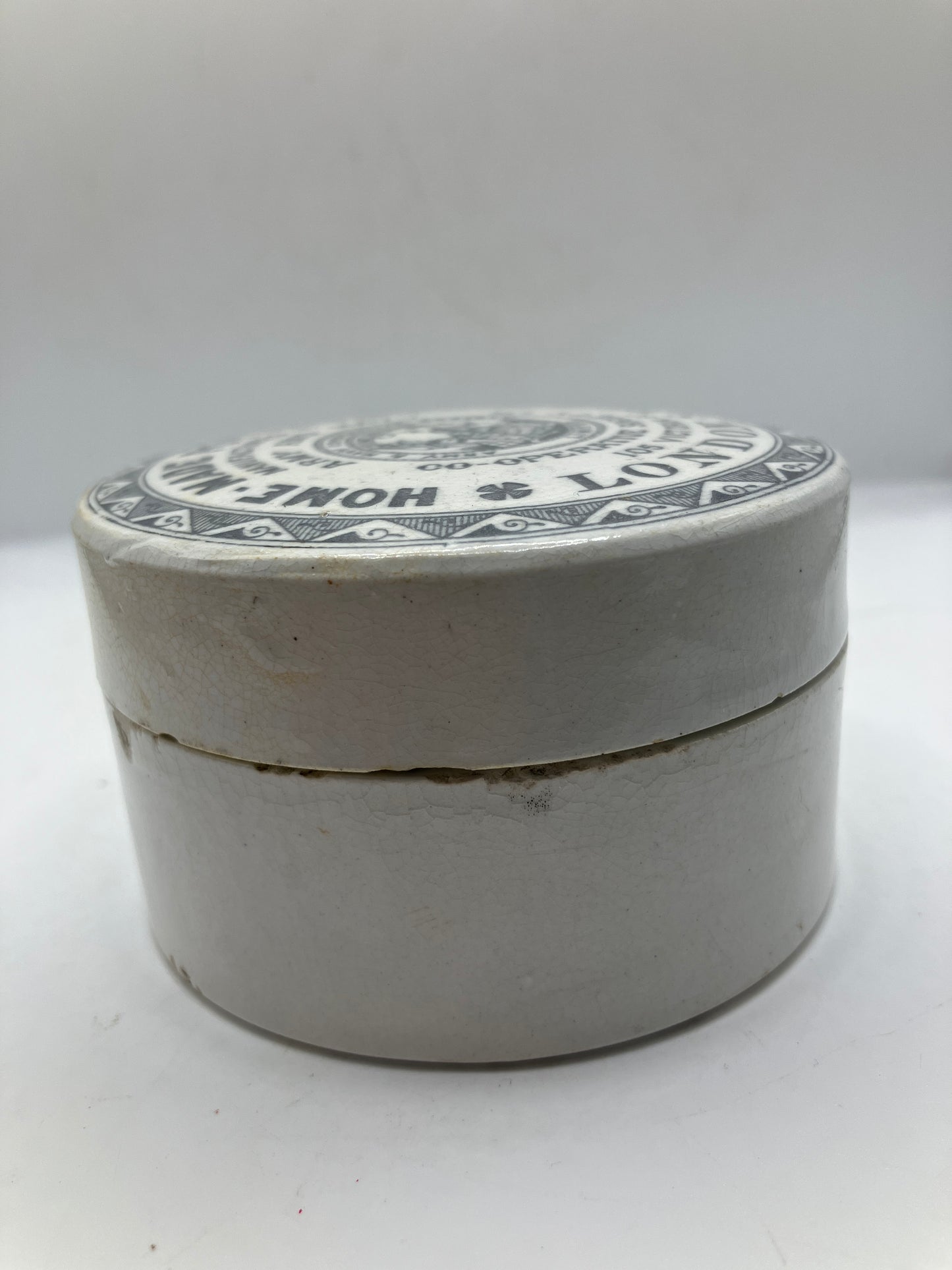 Advertising lid & base, army & navy