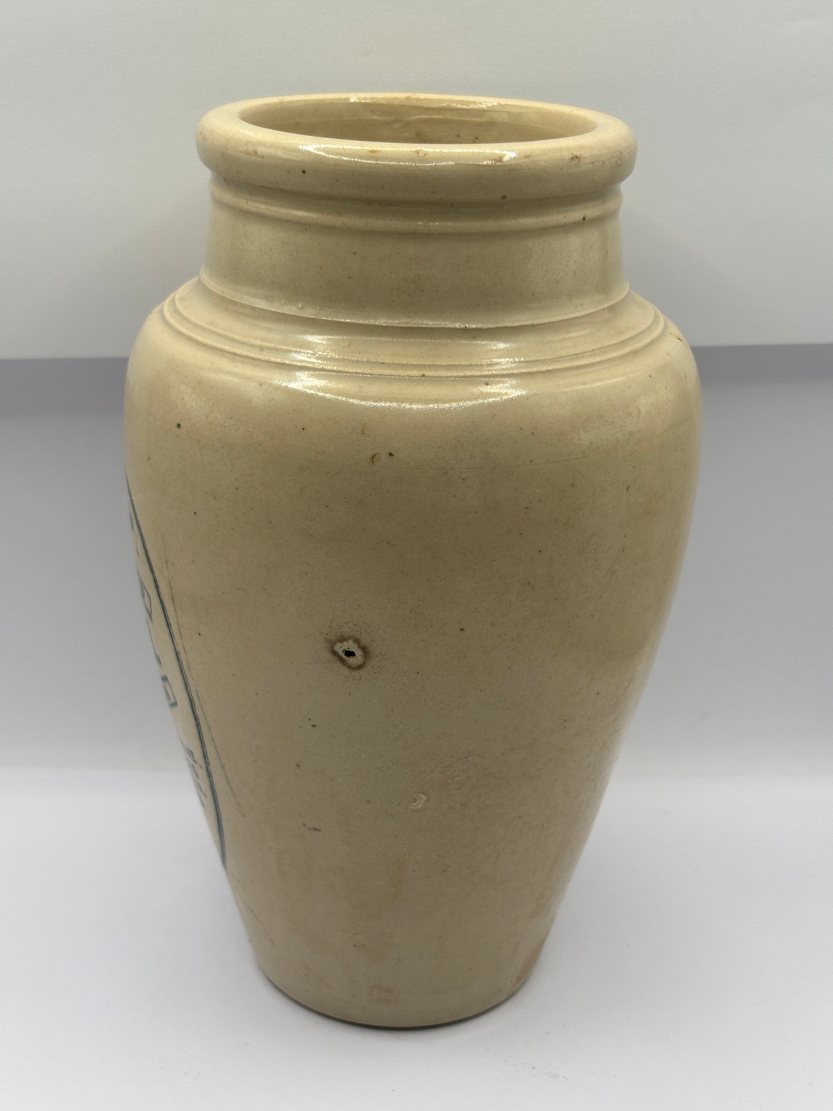 Old scarce XL advertising numol jar, 7.5inch