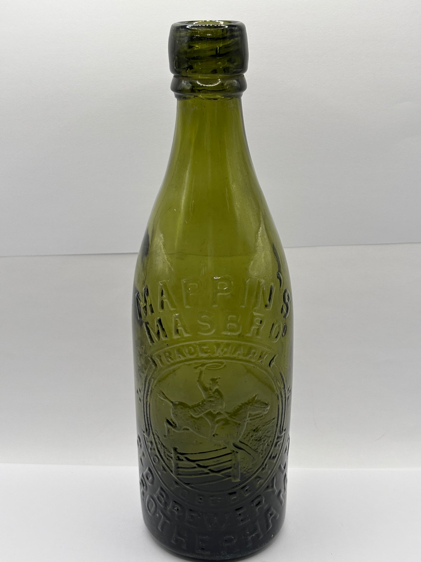 Old Rotherham beer bottle, Mappin’s Masboro’