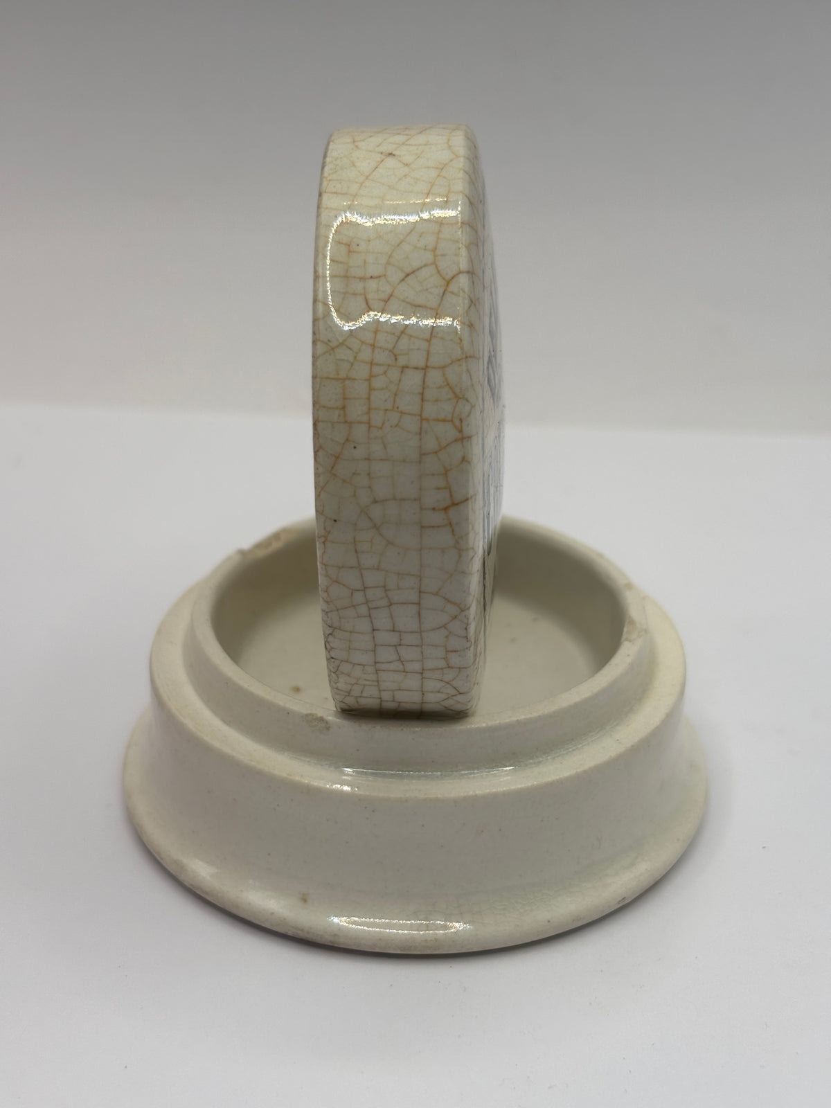 Old advertising lid and base. delicately perfumed cold cream