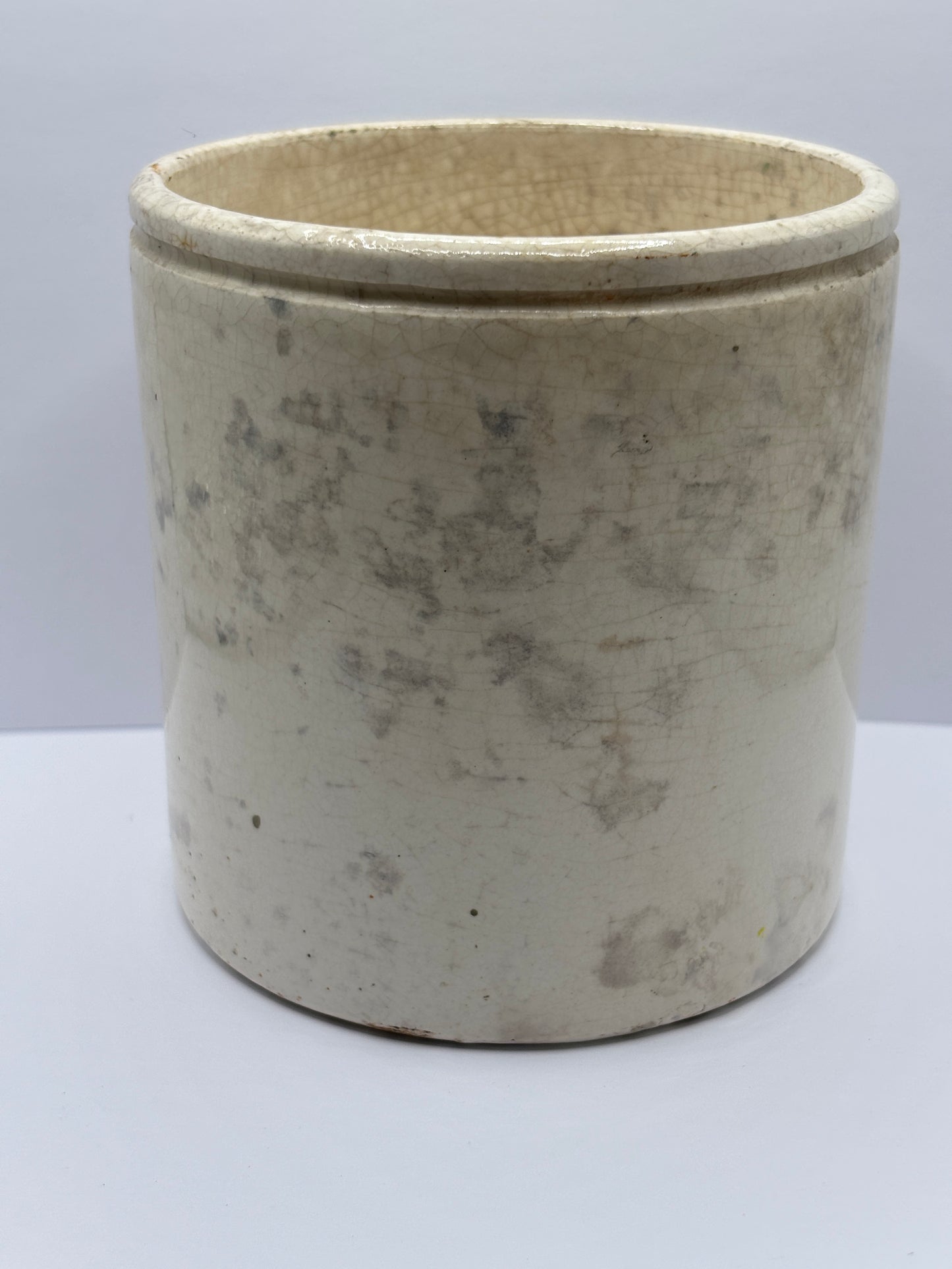 Old 2lb frank cooper marmalade jar, stained & crazed