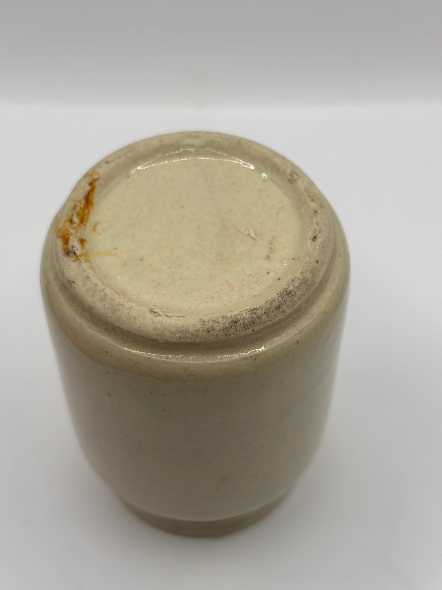 Old mini stoneware advertising Numol jar. The lecithin food for malnutrition 8cms