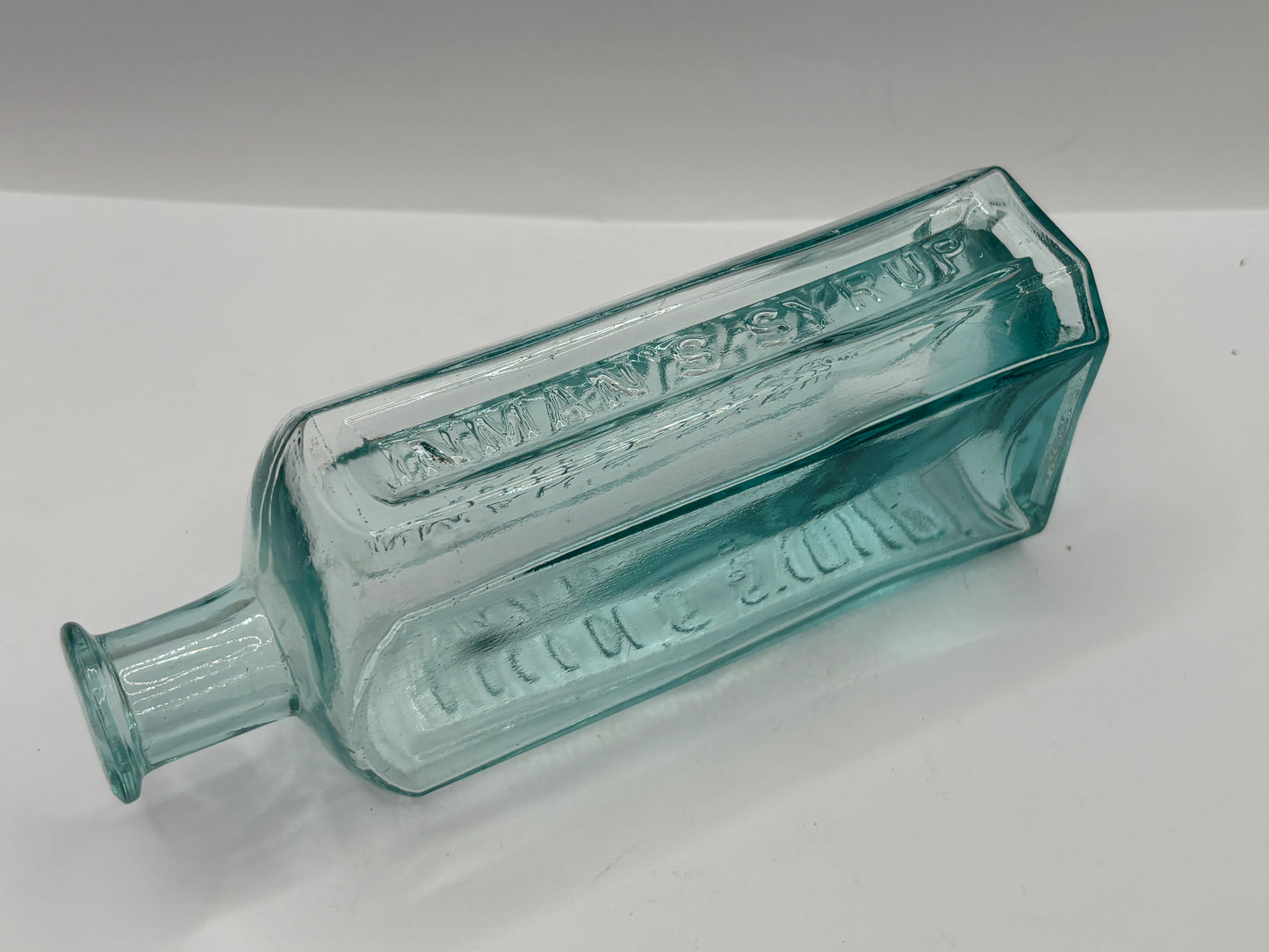 Old advertising chemist bottle, Inman’s syrup Edinburgh