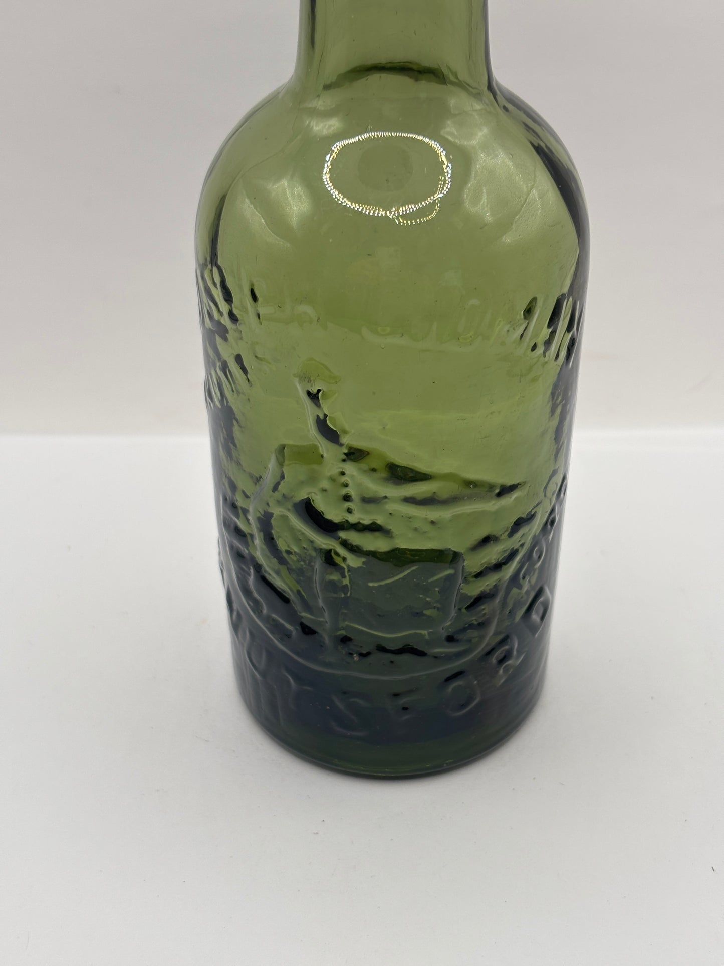 Old advertising beer bottle, King Canute, Joseph Gidman, Manchester