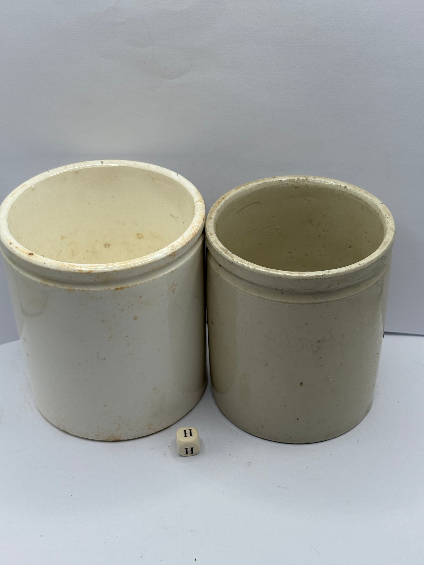 2 old advertising pots, Gray & Sons. Jam & marmalade