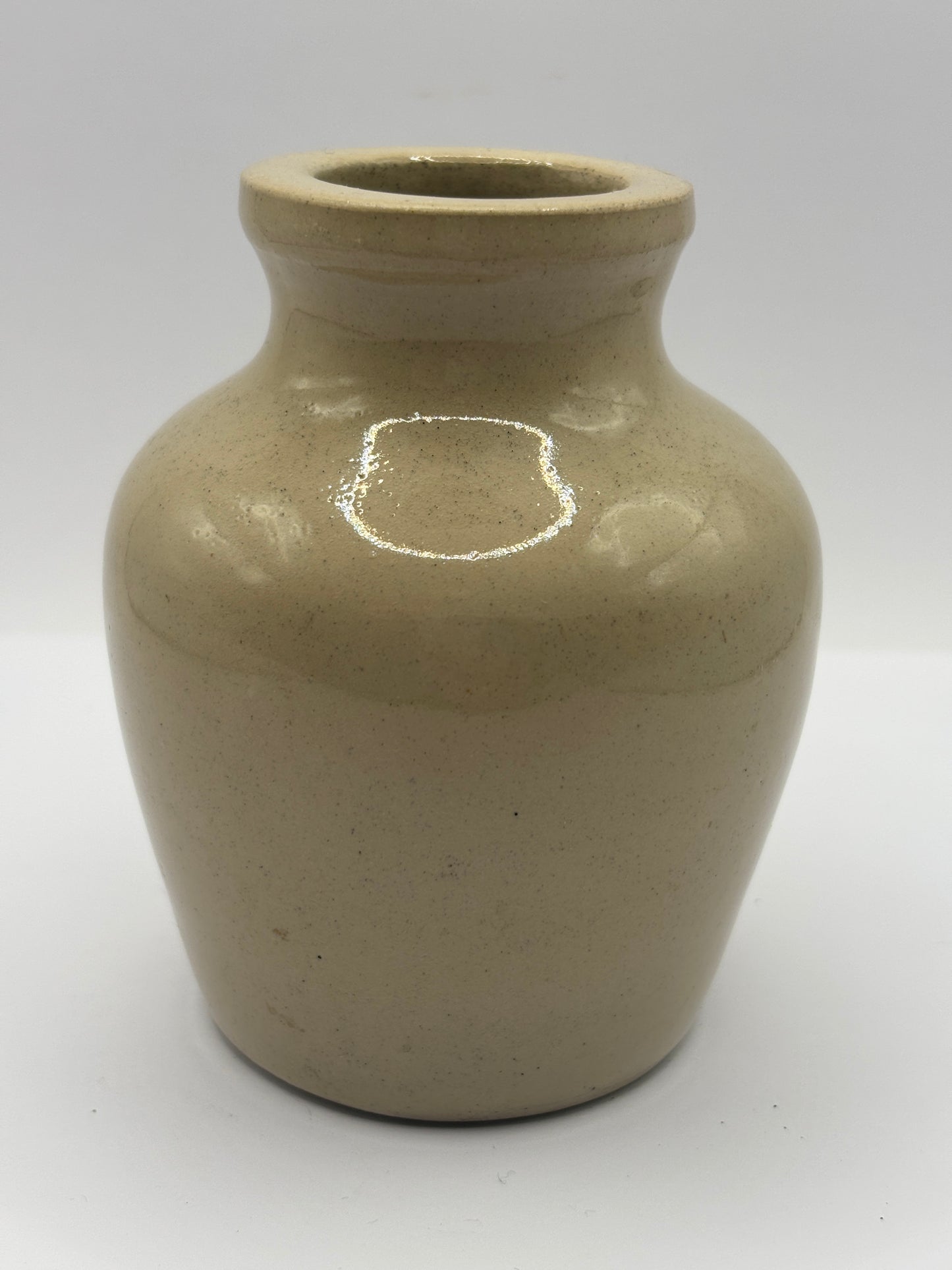 Old advertising green label curry paste jar