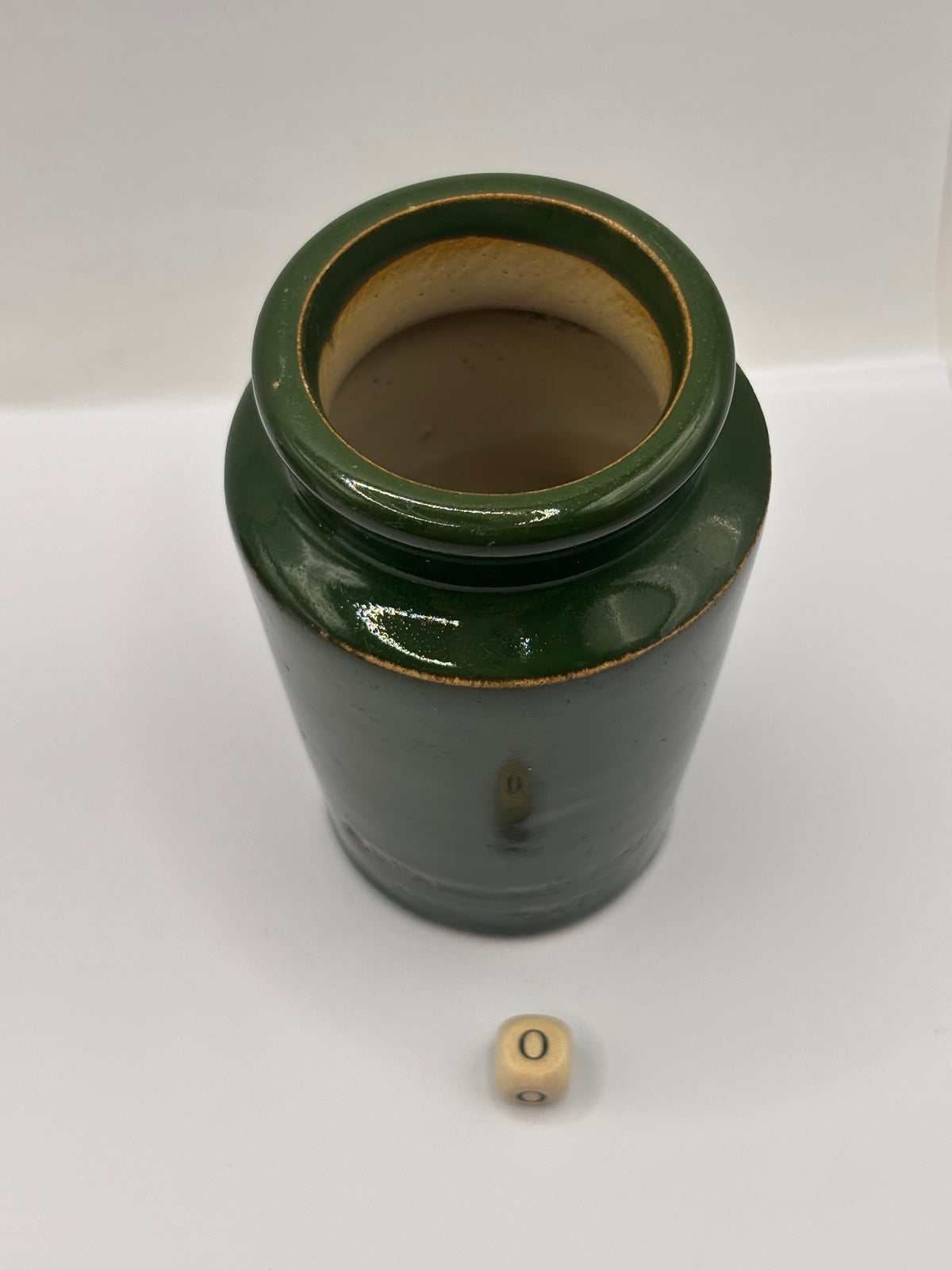 Old advertising cream pot, L.Standring Harrogate