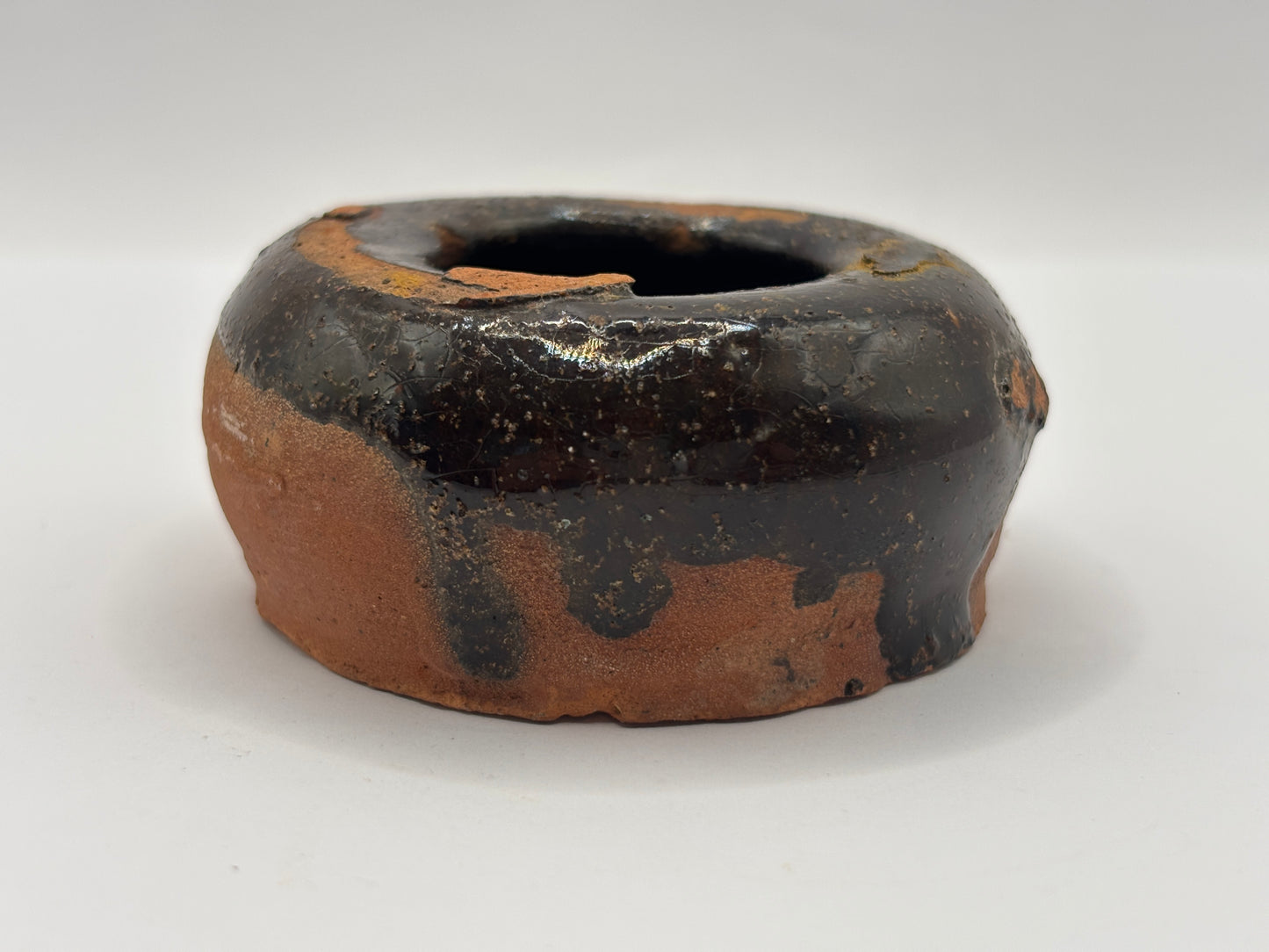 Early small salt glaze dish