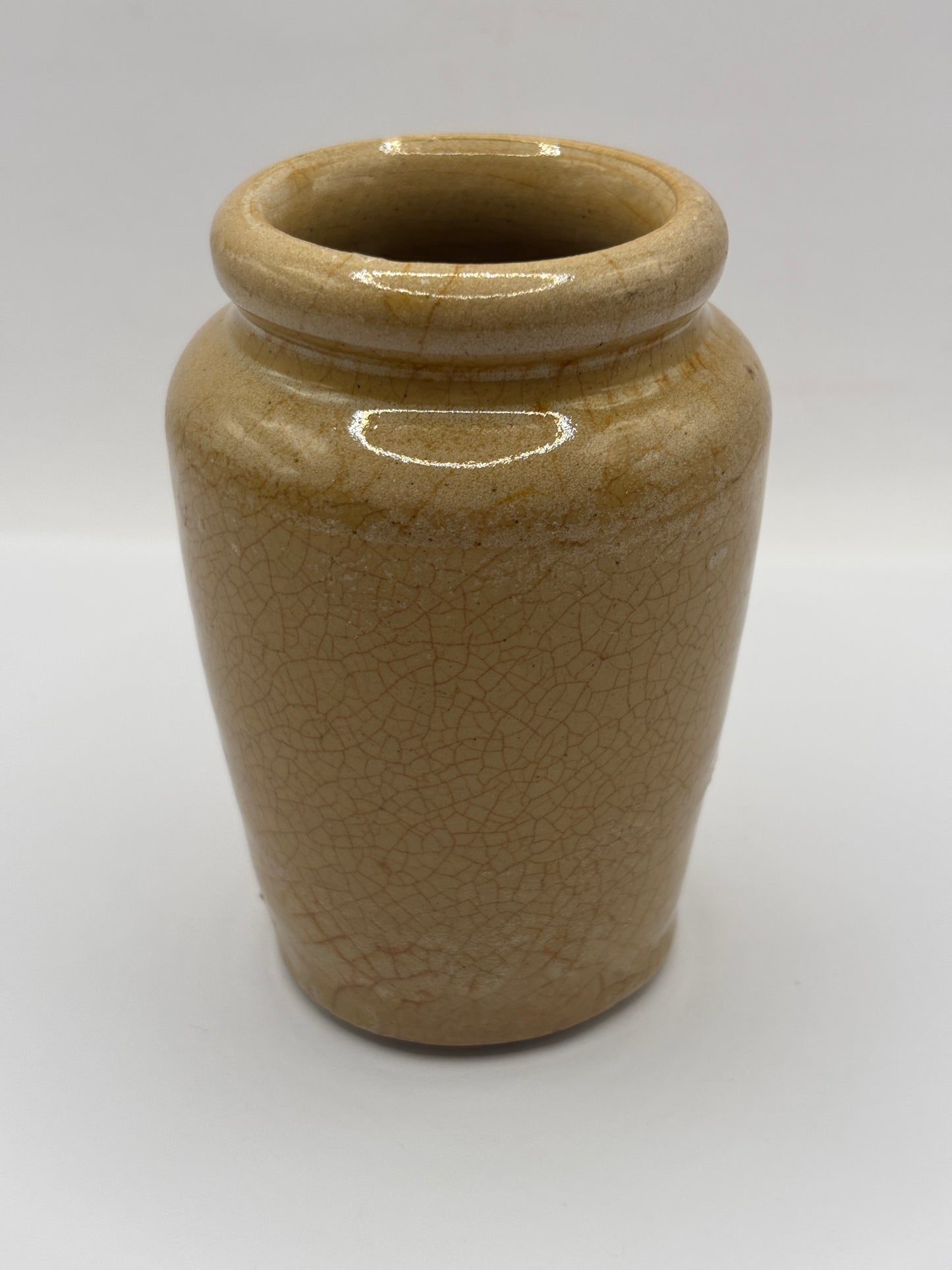 Old advertising cream pot, Gloucester dairy supply. Rich thick cream