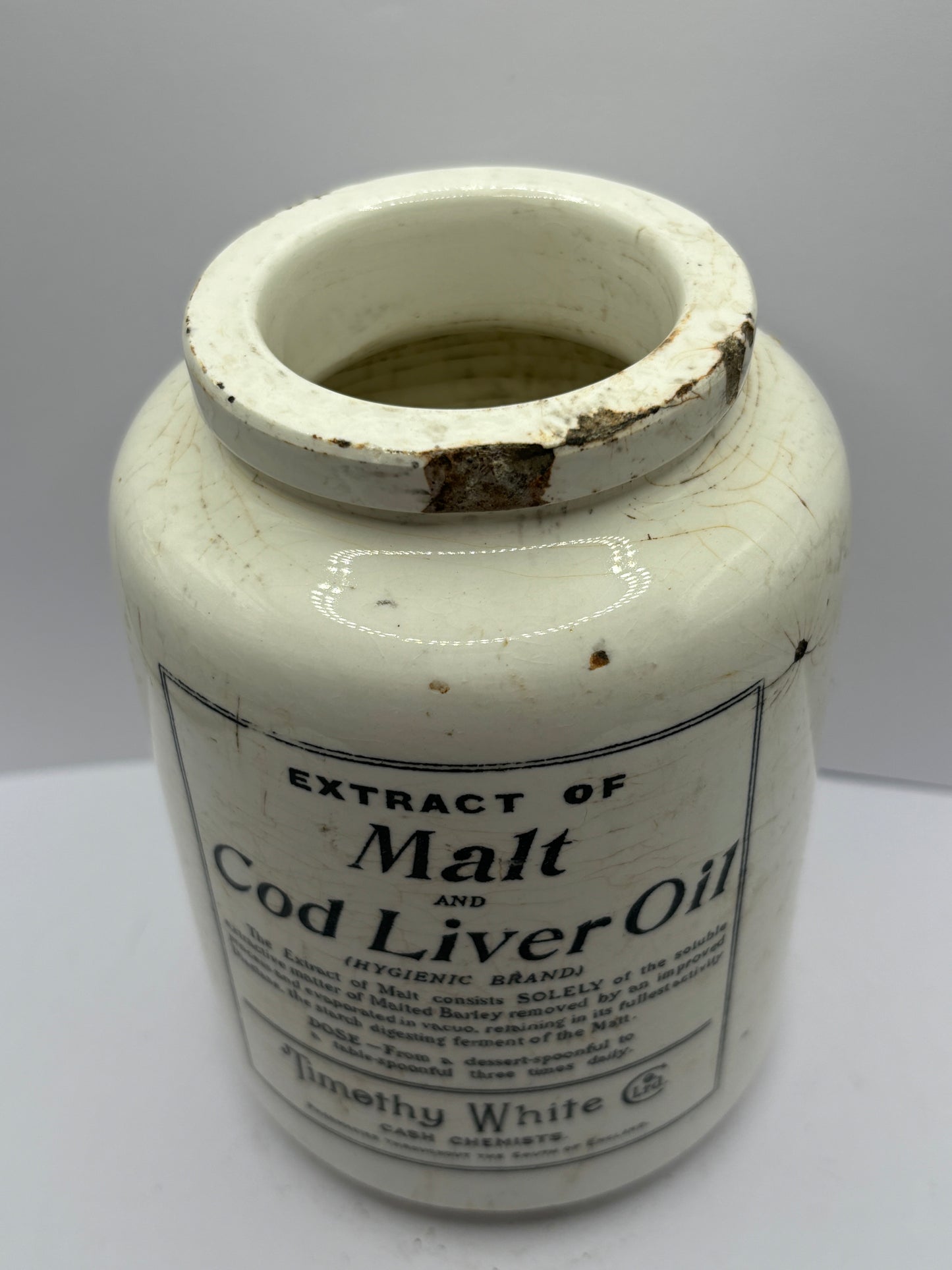 Extract of malt & cod liver oil jar