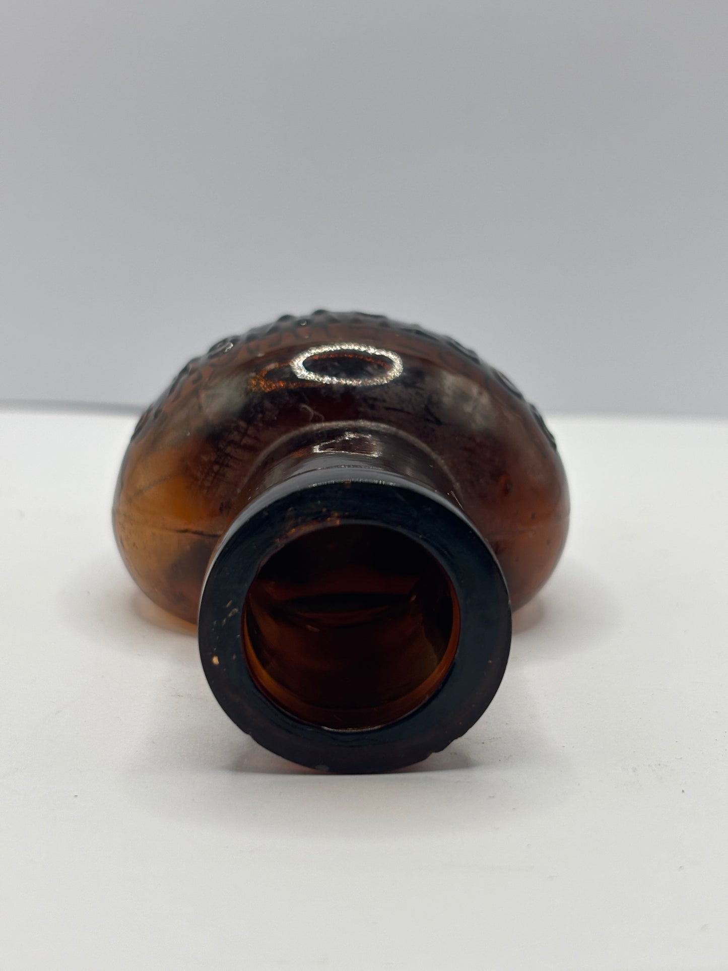 Old amber glass advertising Bouillon bottle, Borthwicks