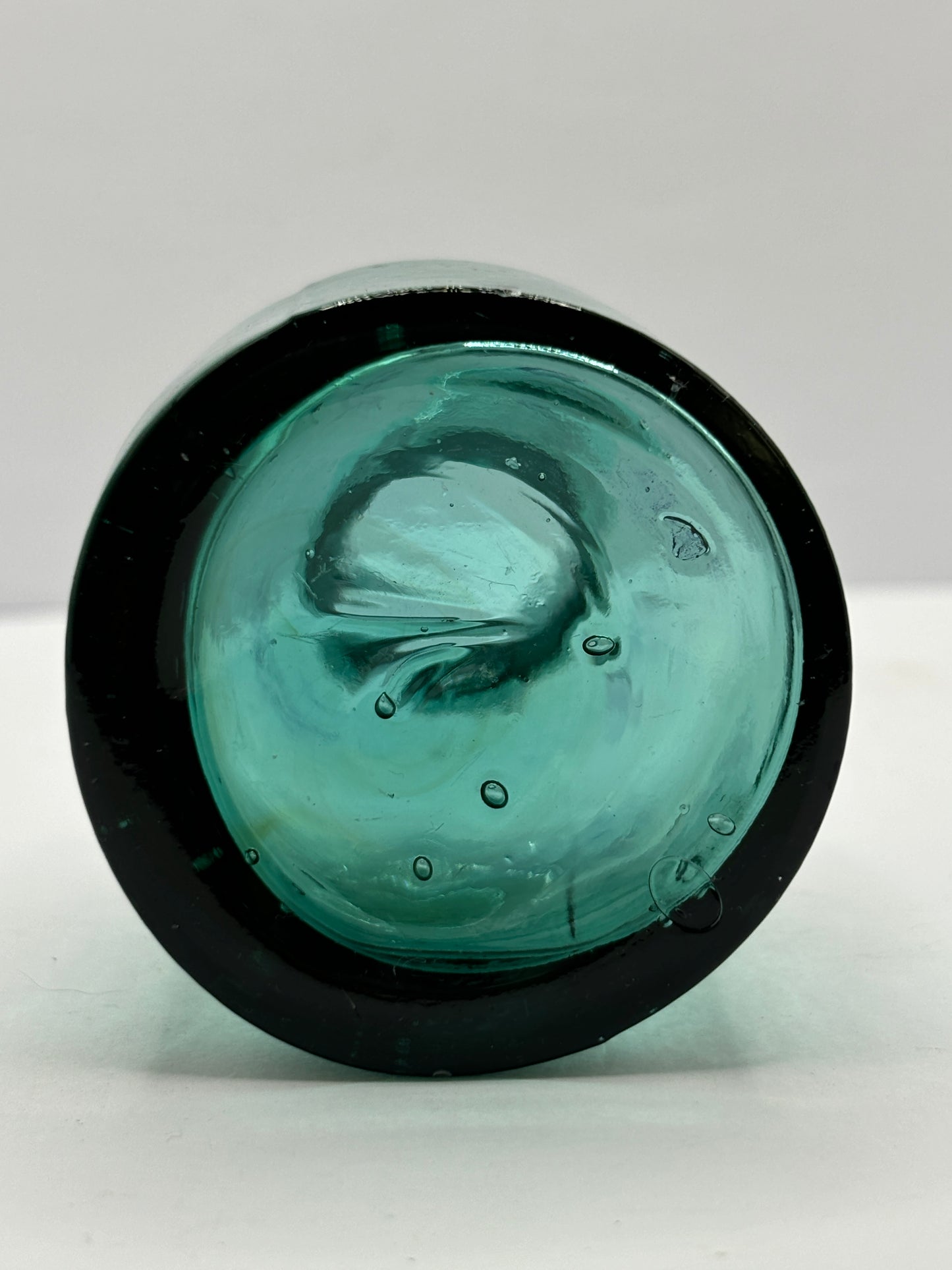 Old Dark aqua inkwell