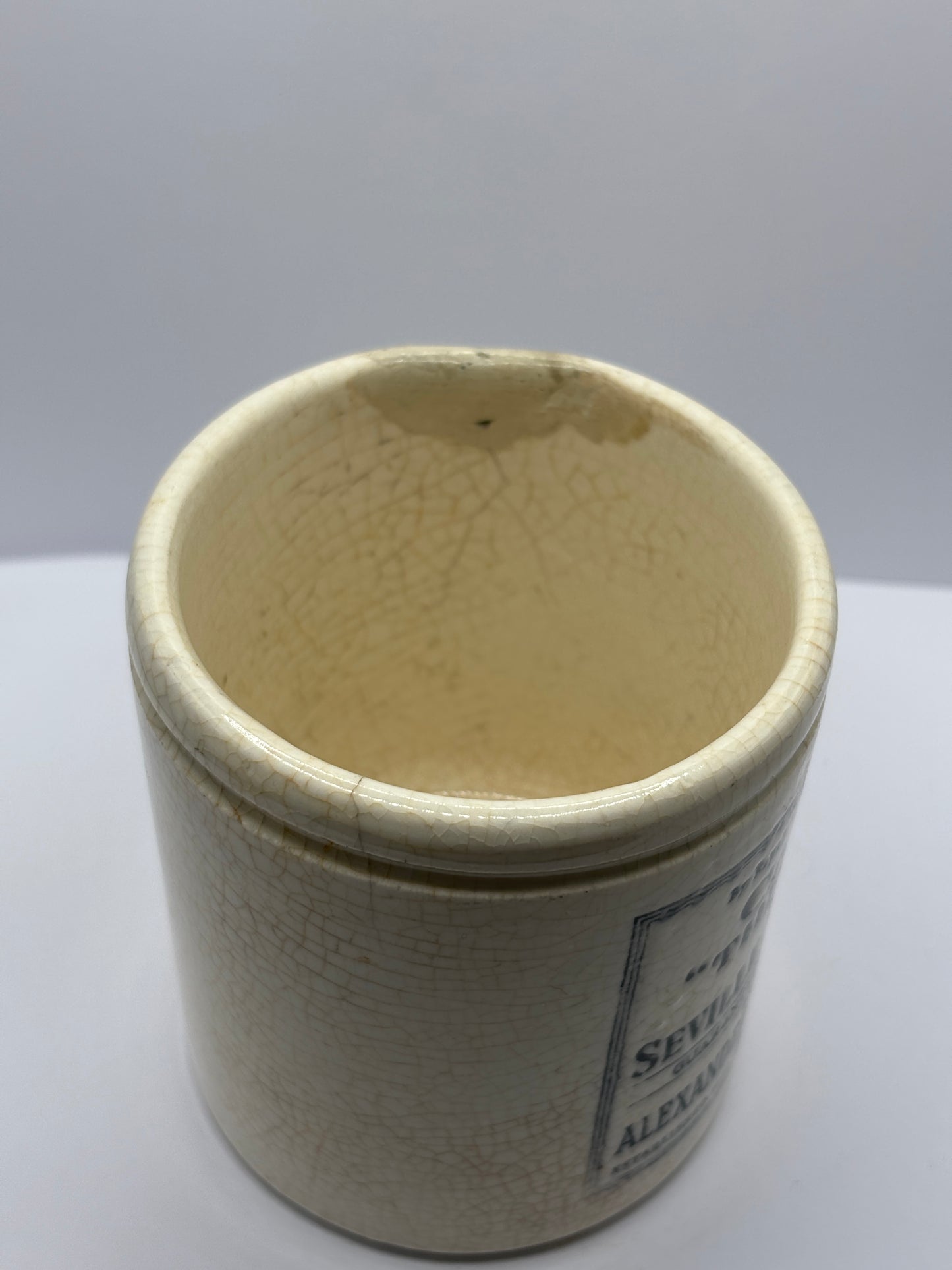 Rare old Cairns marmalade jar. Repaired