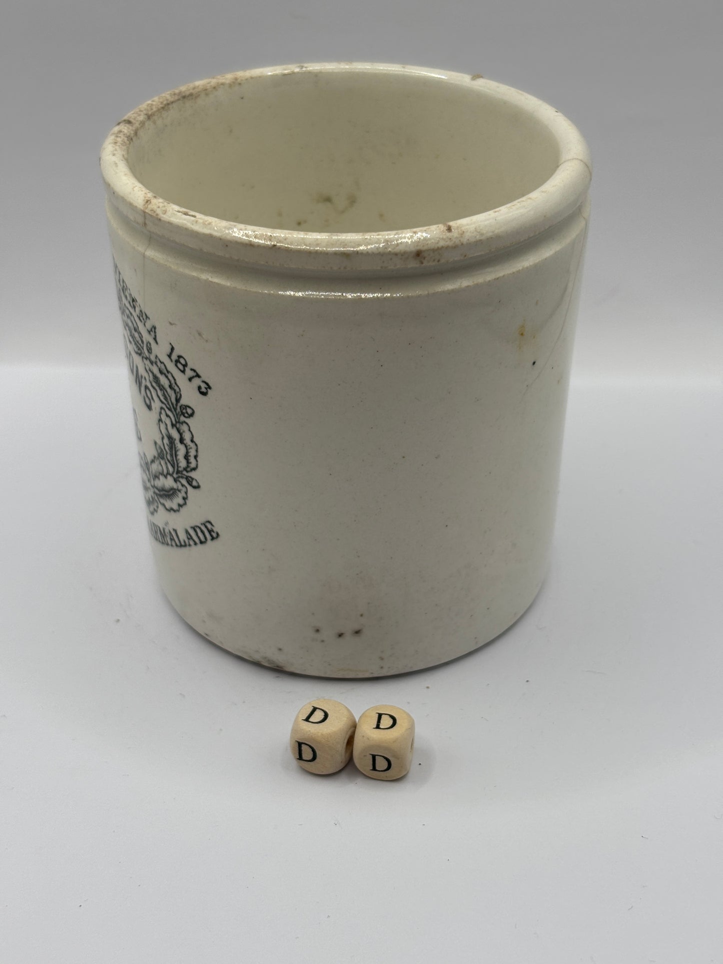 Old 1lb James Keiller Dundee marmalade Jar (DD)