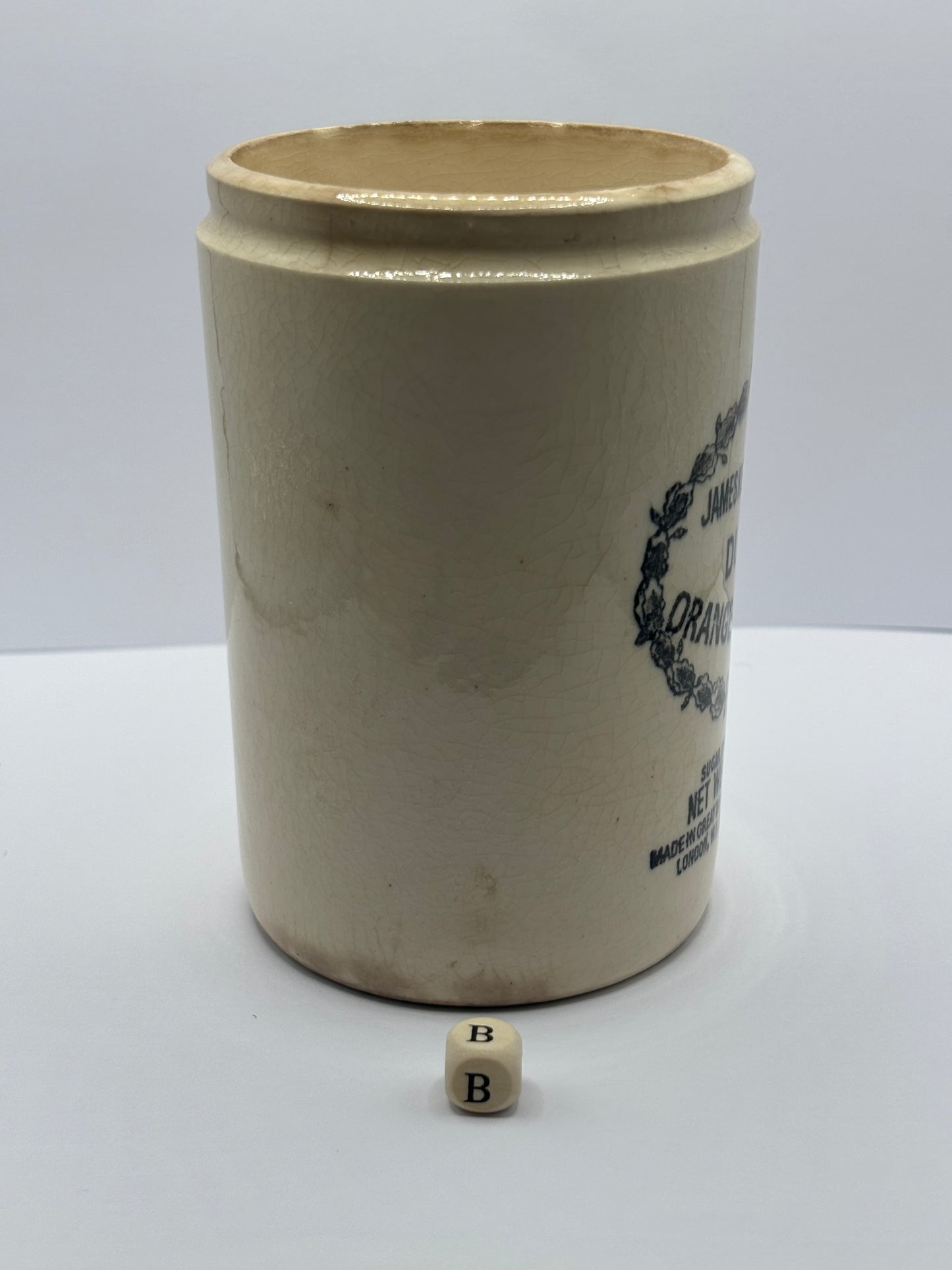 old 1lb James Keiller Dundee marmalade jar (B)