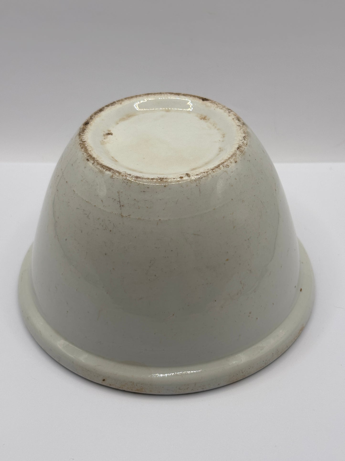 Old stoneware pudding bowl