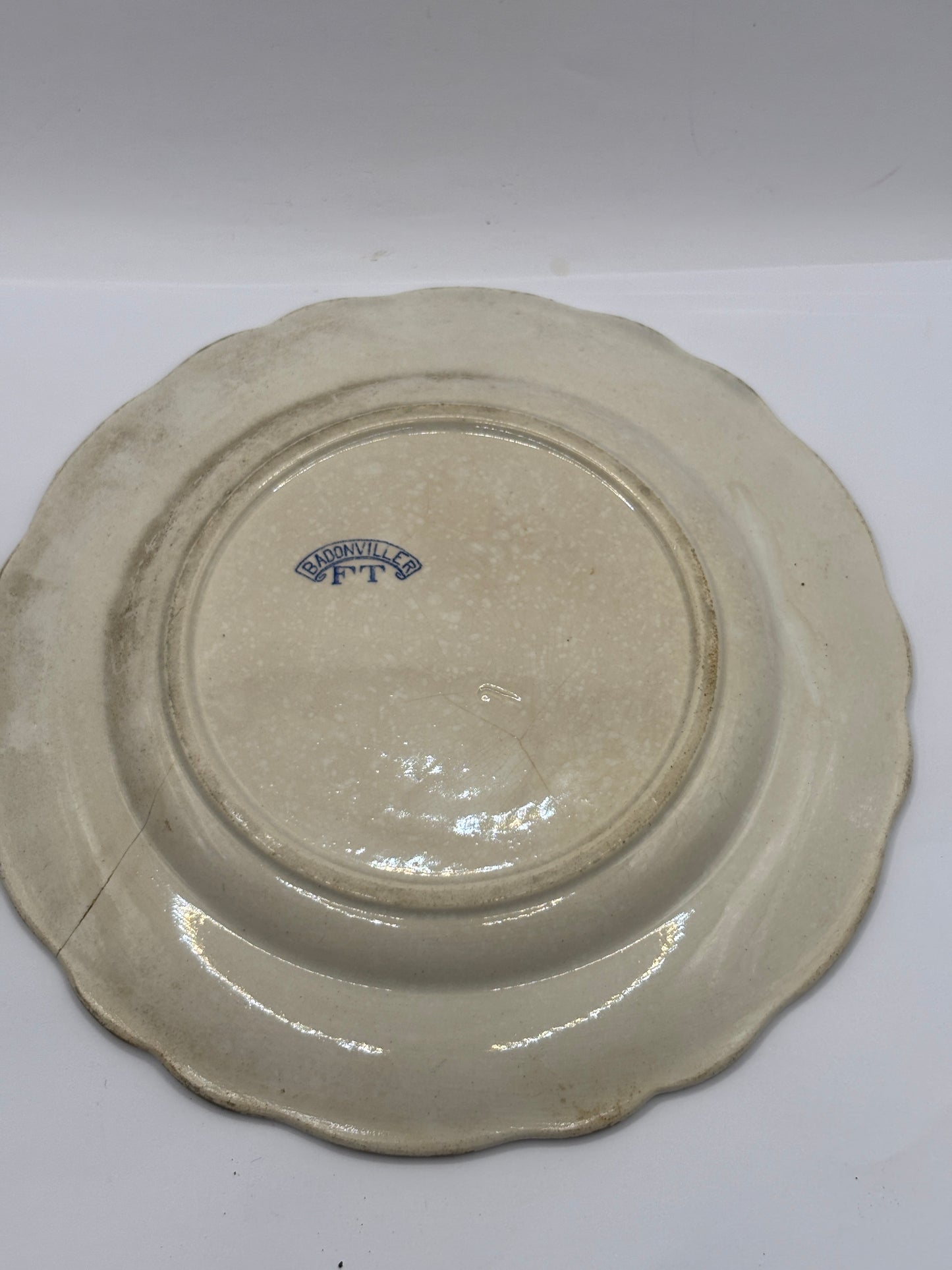 Old french plate