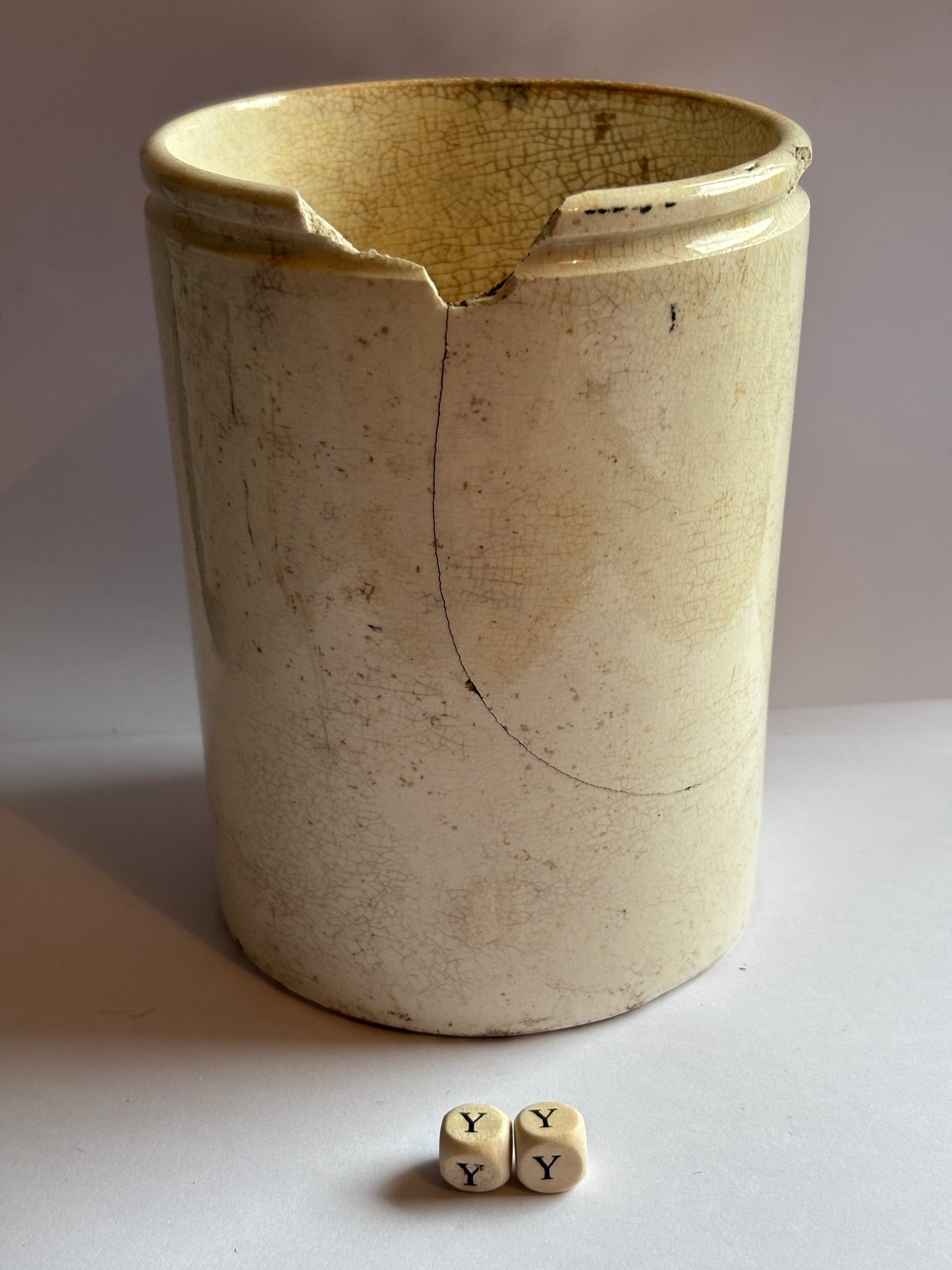 Old 2lb James Keiller dundee marmalade jar (YY) damaged