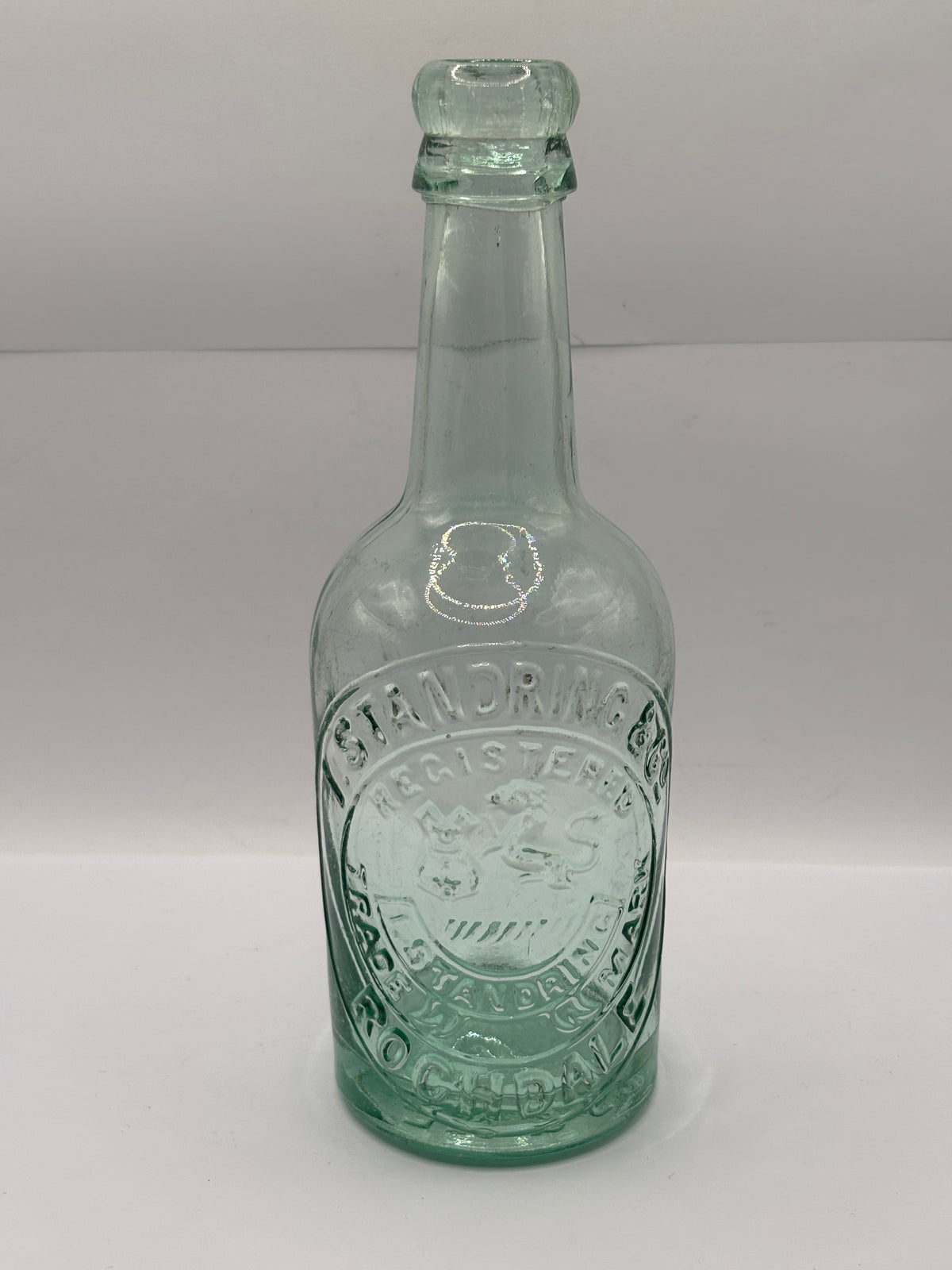 Old advertising beer bottle, I.Standring Rochdale