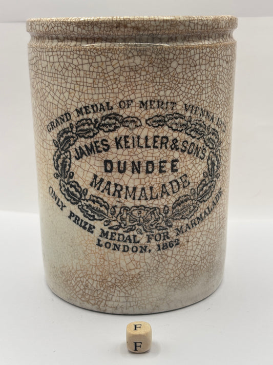 Old 2lb James Keiller Dundee marmalade Jar (F)