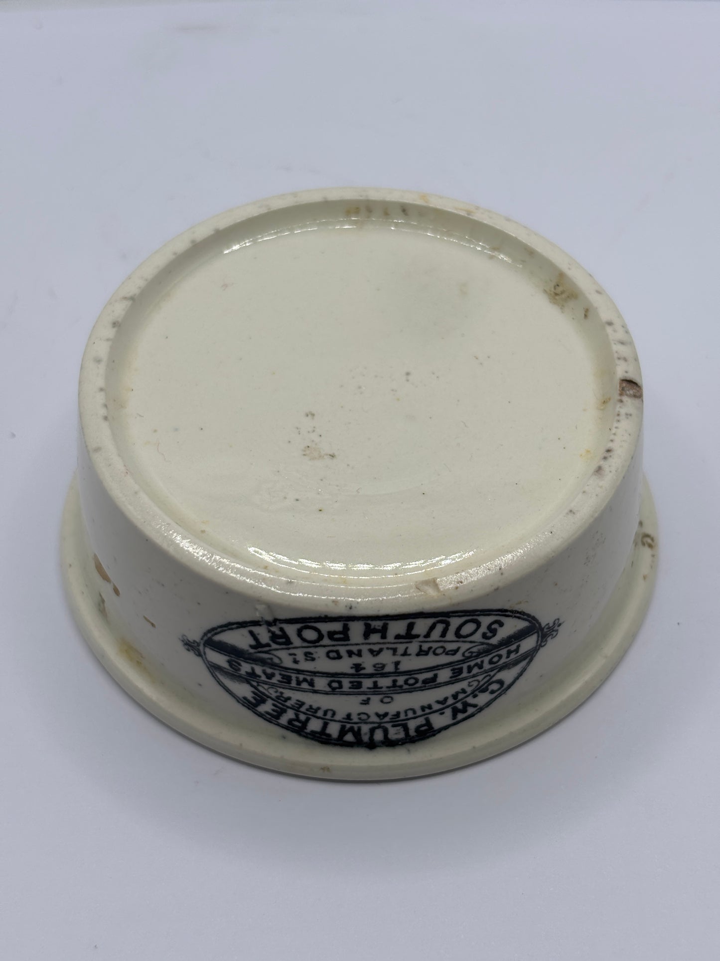 Plumtree home potted meats advertising pot